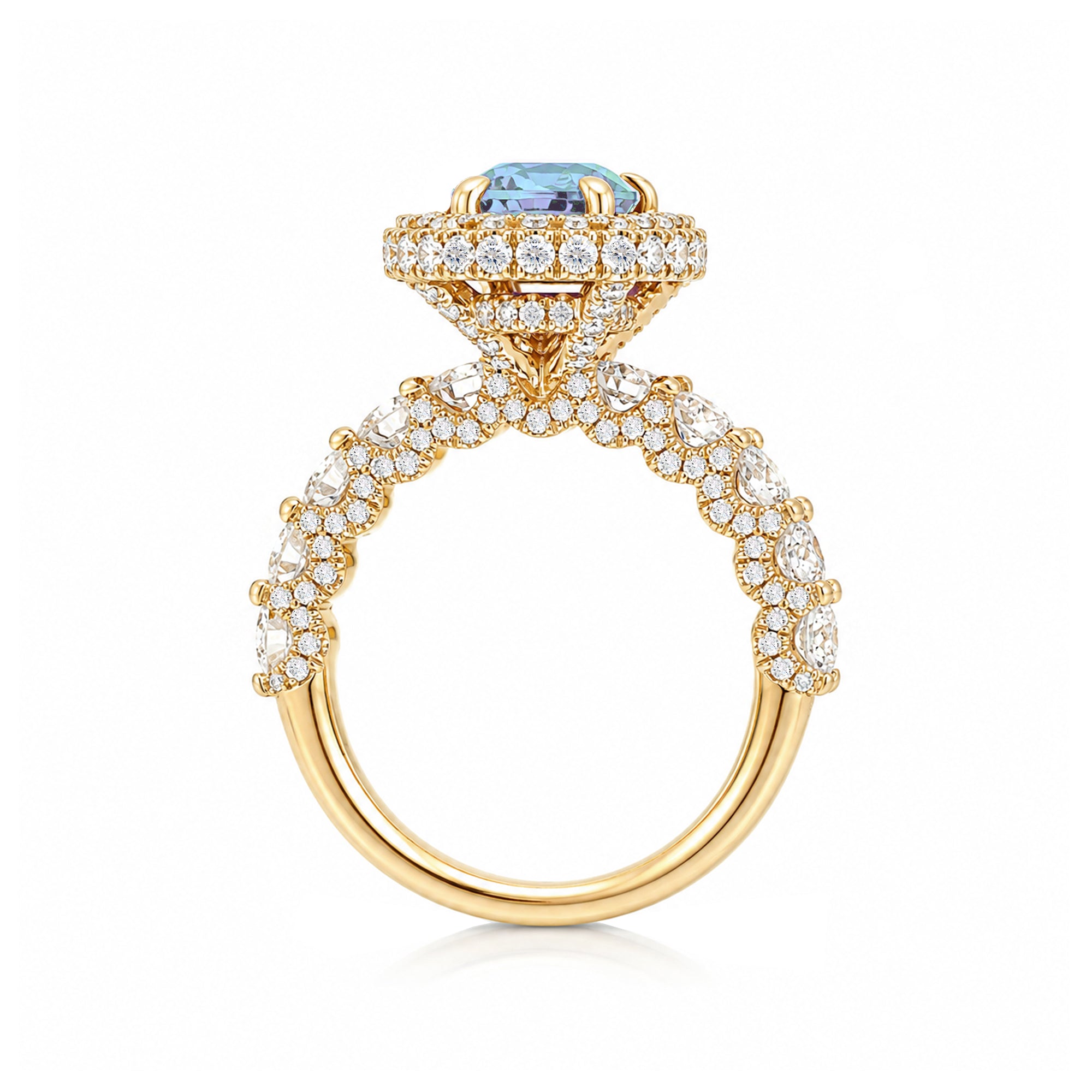The Florence Oval Aquamarine Ring