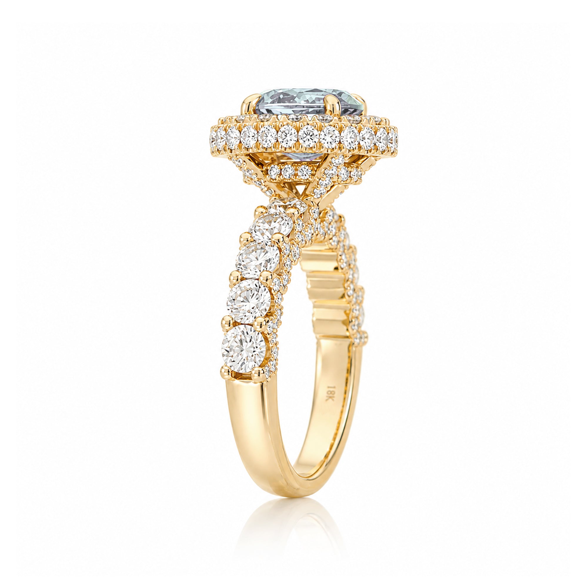 The Florence Oval Aquamarine Ring