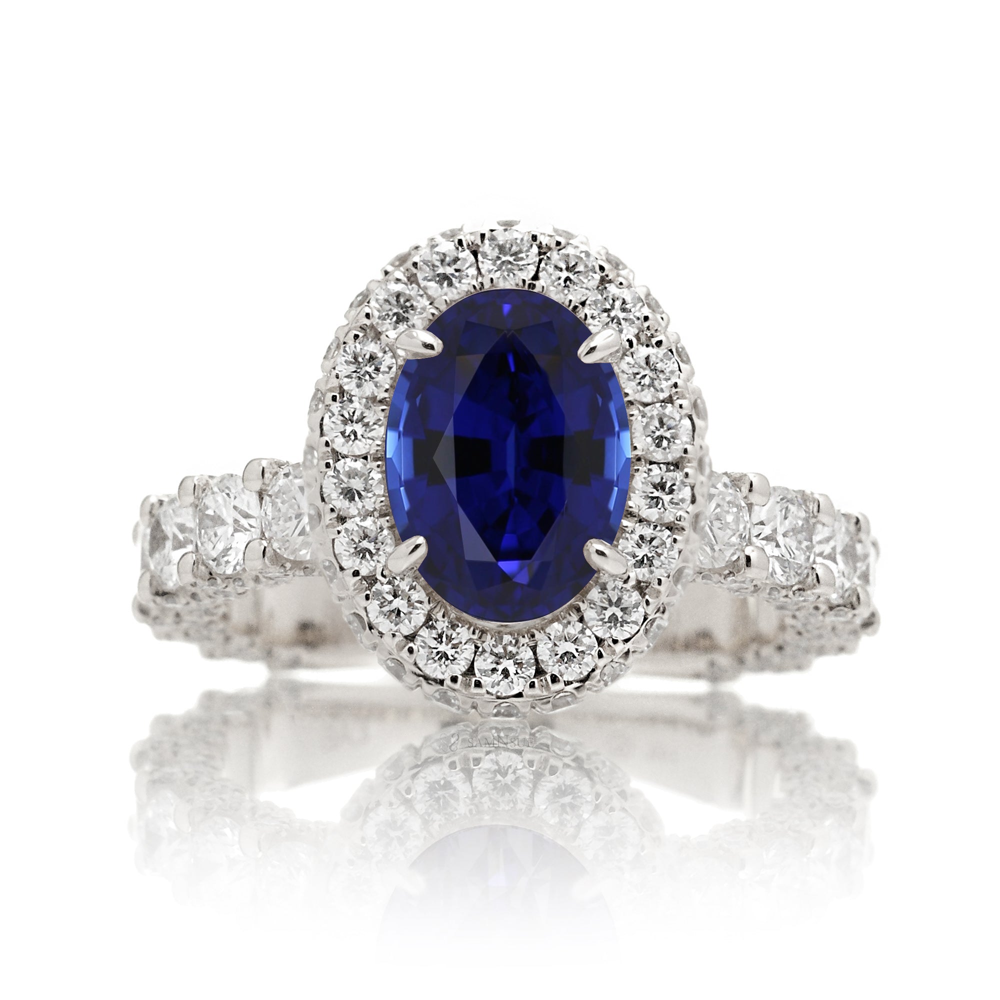 The Florence Oval Sapphire Ring (Lab-Grown)