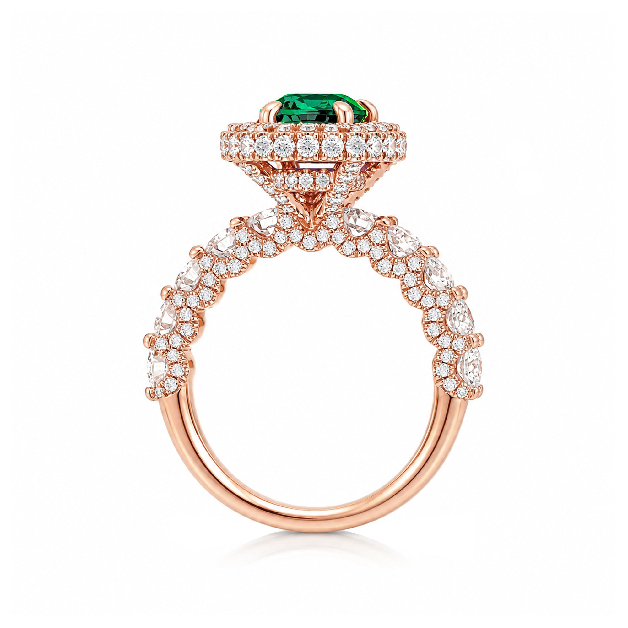 The Florence Oval Emerald Ring