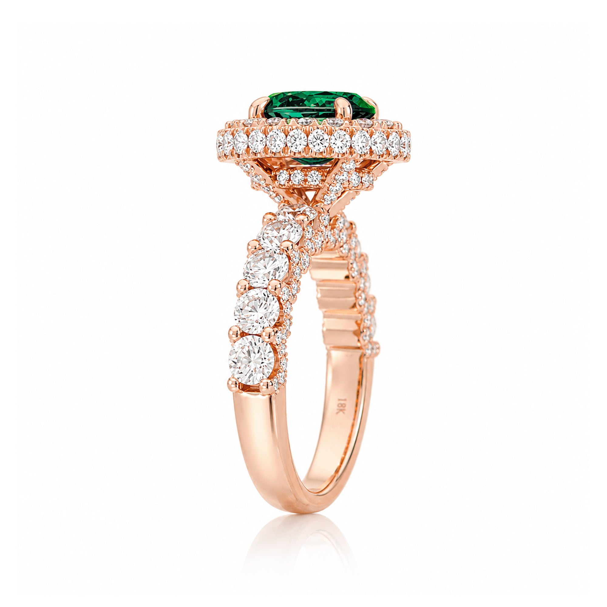 The Florence Oval Emerald Ring