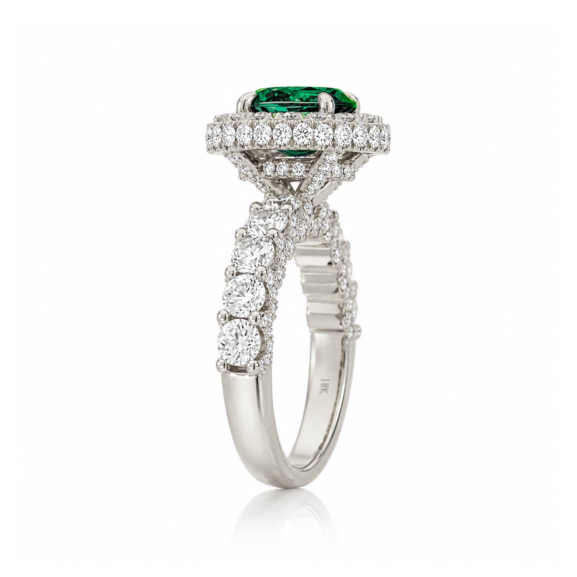 The Florence Oval Emerald Ring