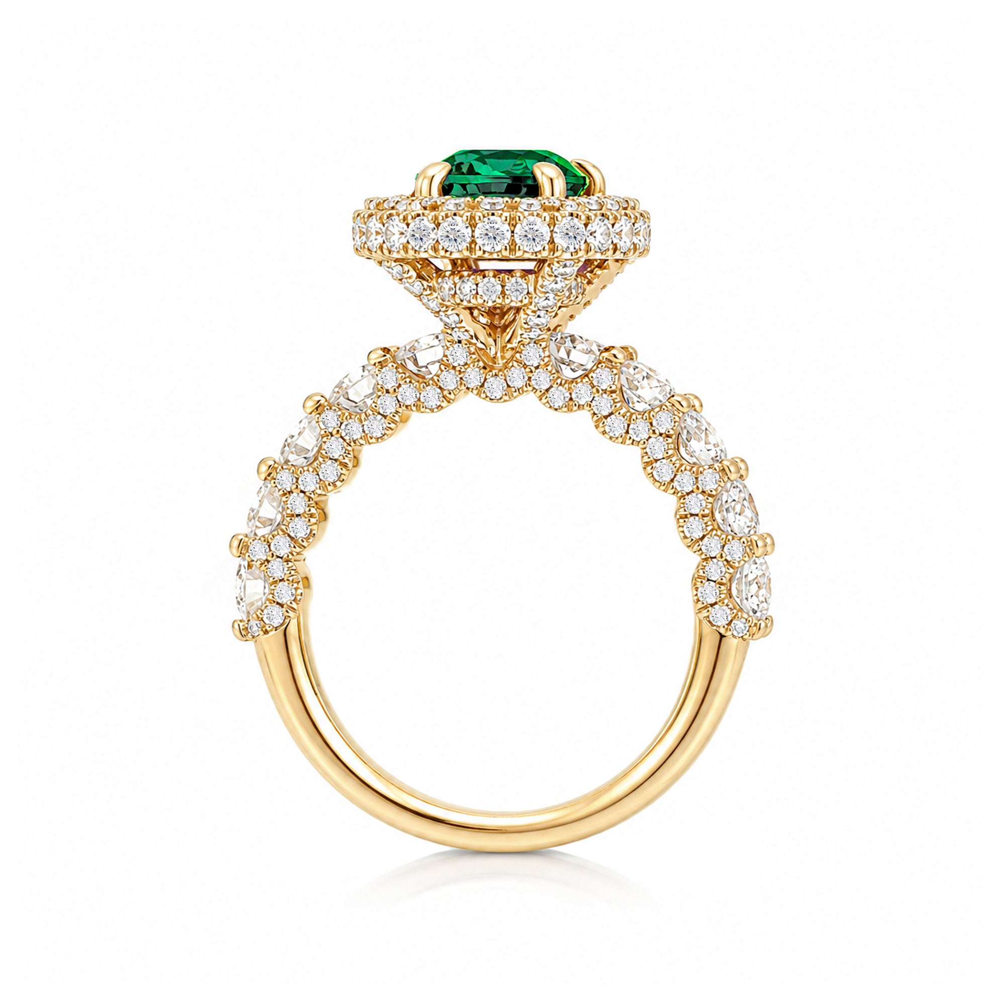 The Florence Oval Emerald Ring