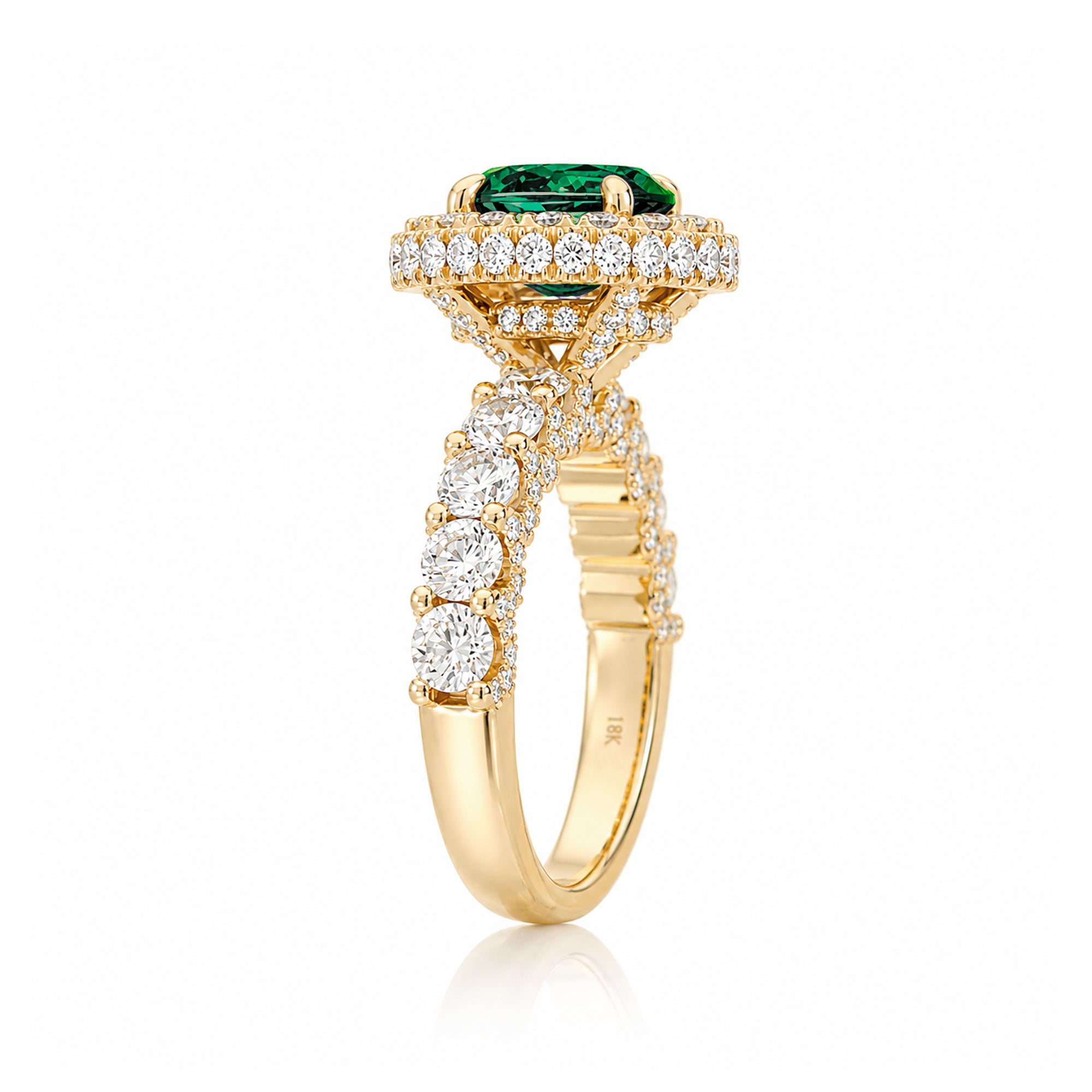 The Florence Oval Emerald Ring