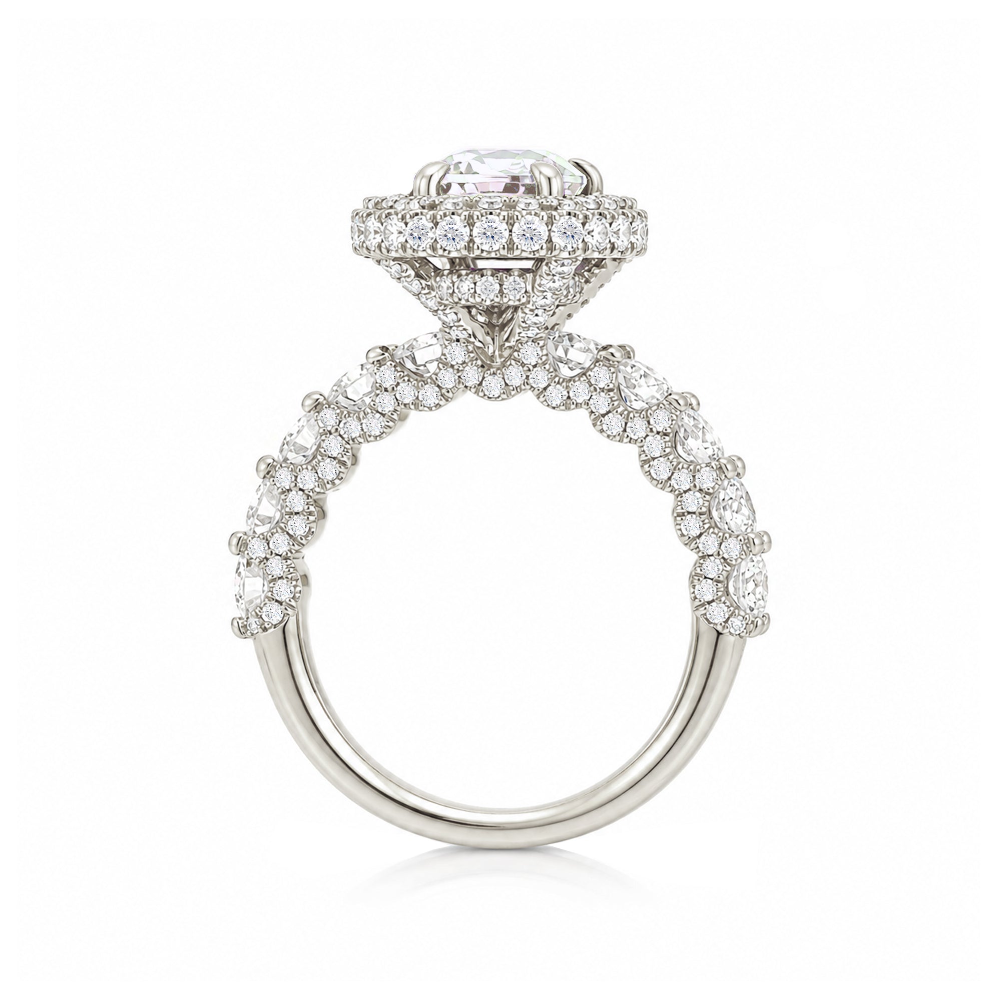 The Florence Oval Moissanite Ring