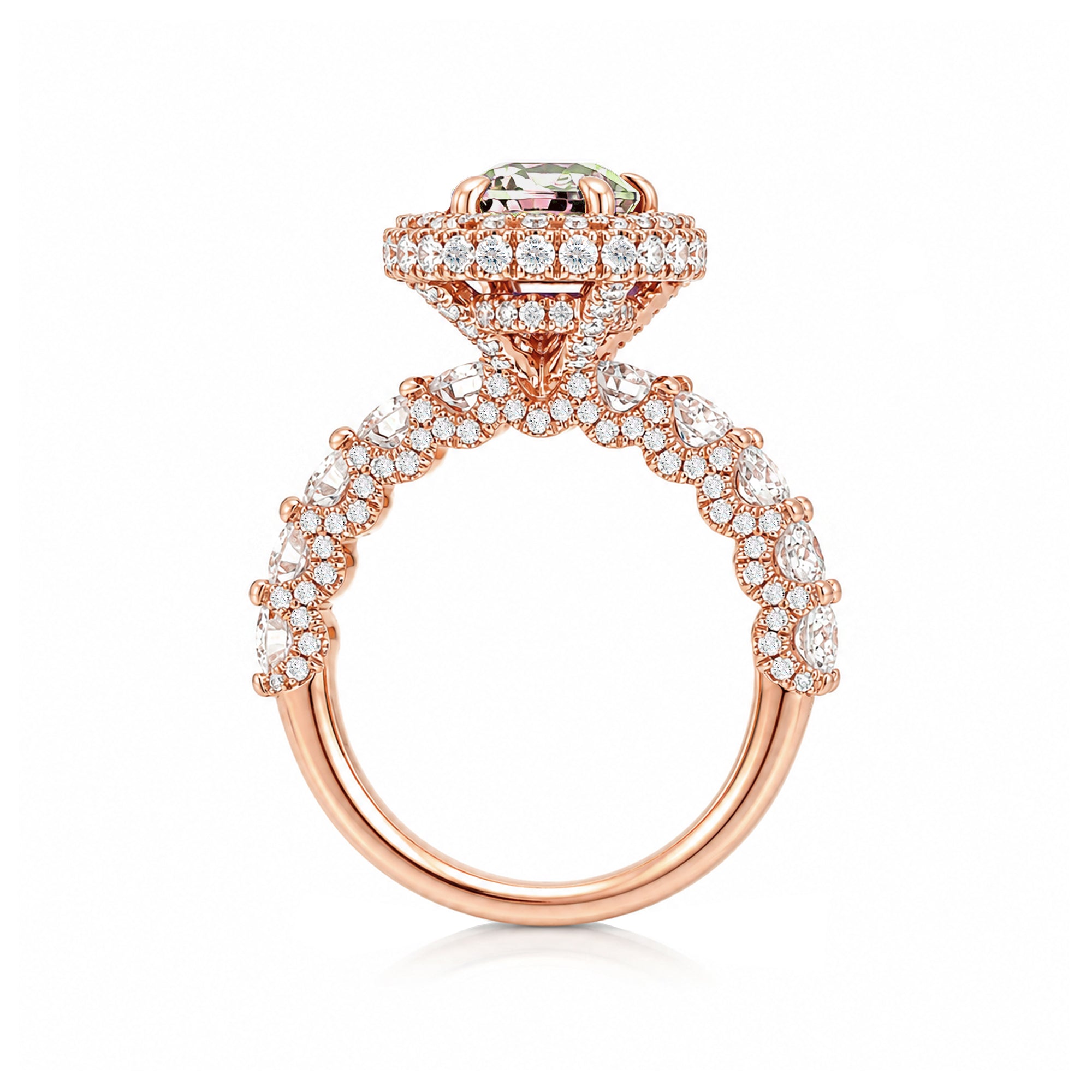 The Florence Pear Morganite Ring