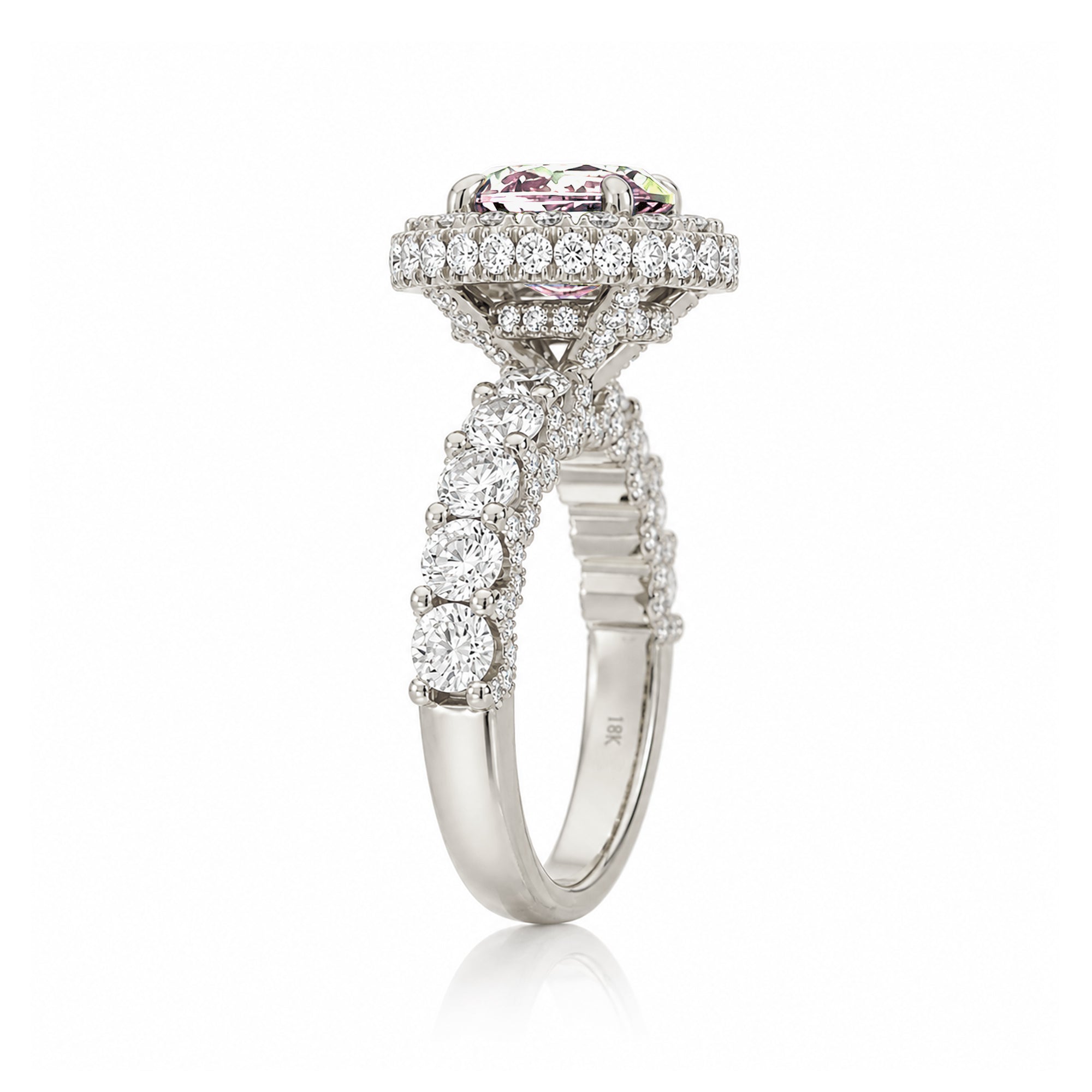The Florence Oval Morganite Ring