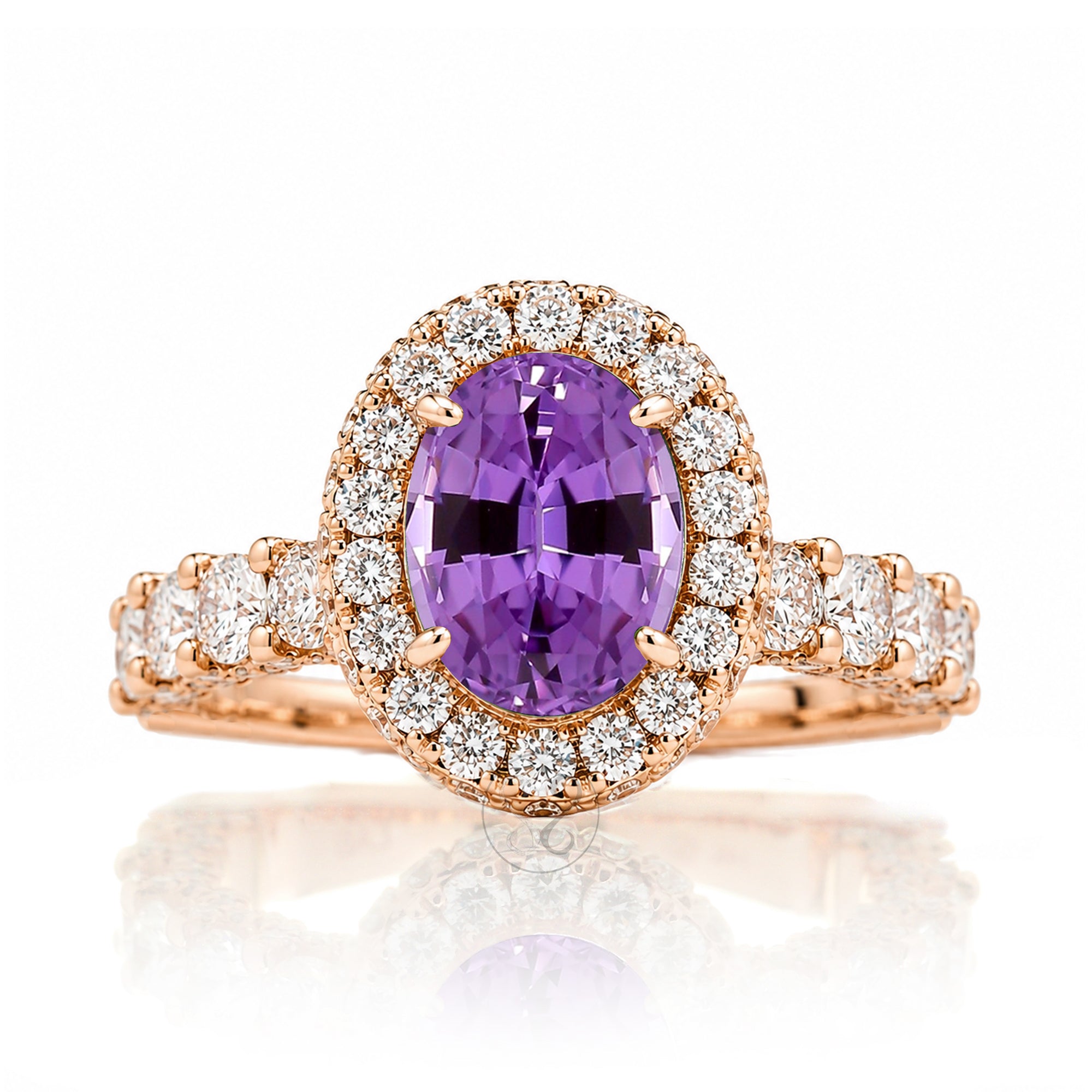 The Florence Oval Amethyst Ring