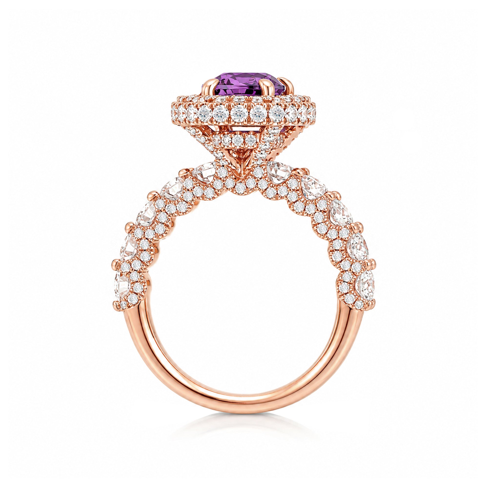 The Florence Oval Amethyst Ring