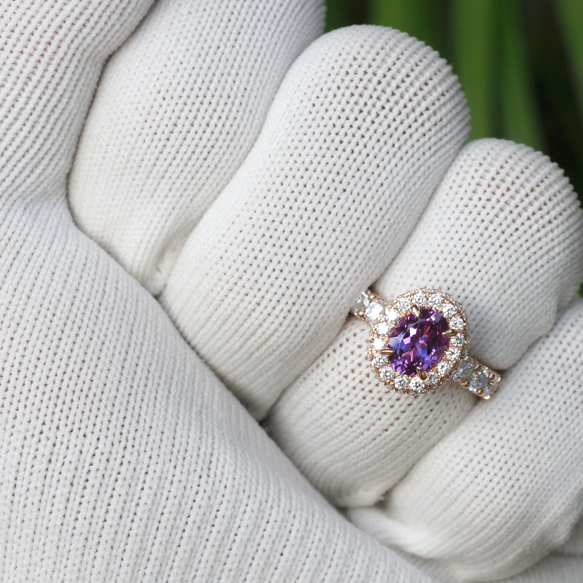 The Florence Oval Amethyst Ring