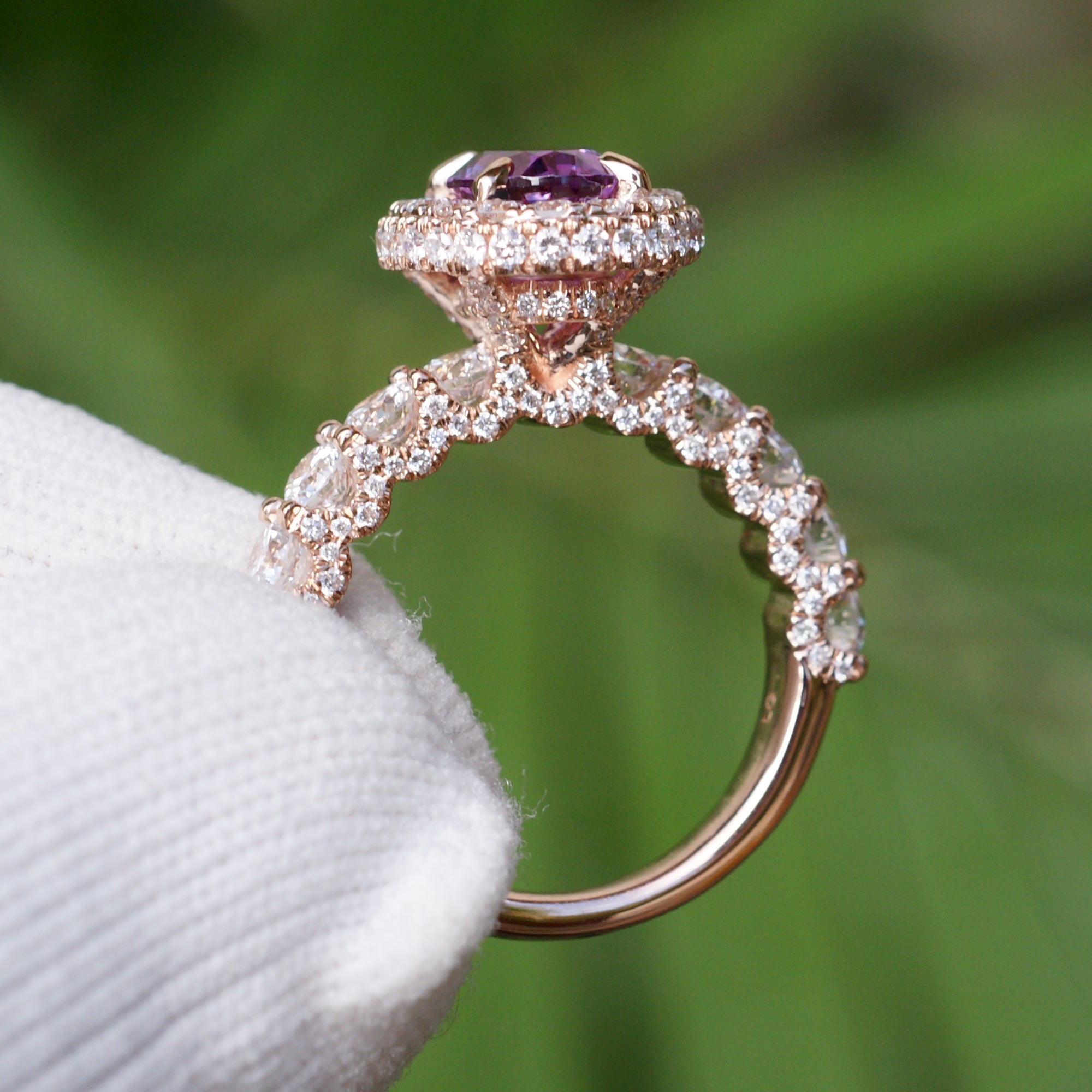 The Florence Oval Amethyst Ring
