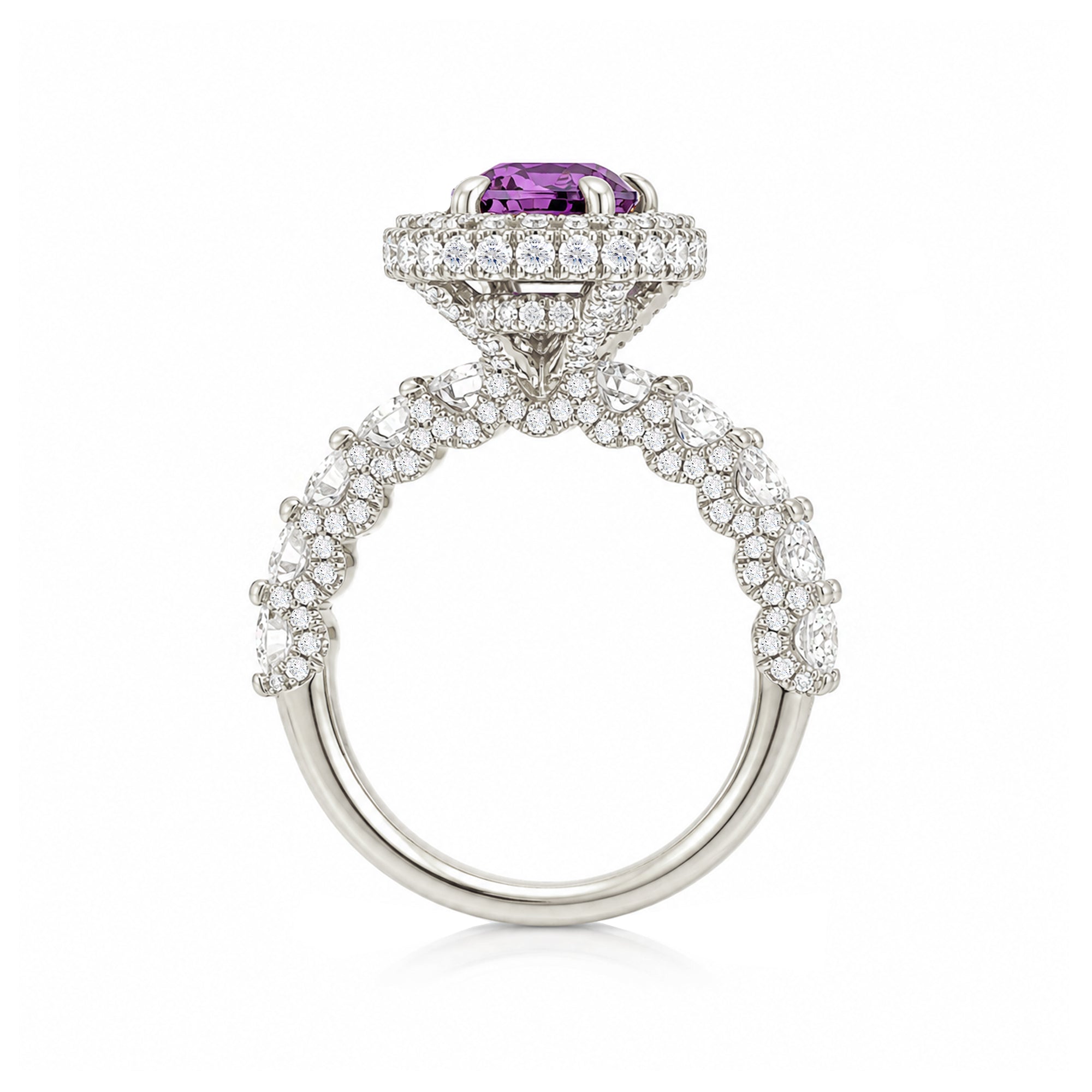 The Florence Oval Amethyst Ring