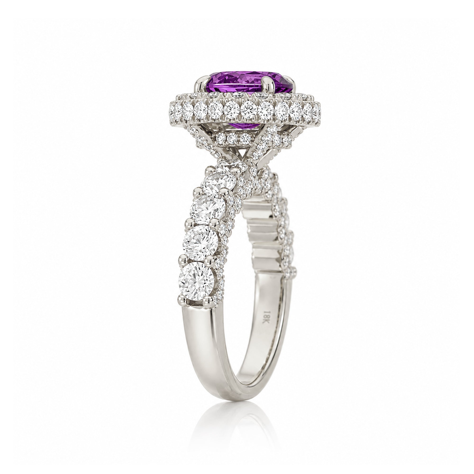 The Florence Oval Amethyst Ring
