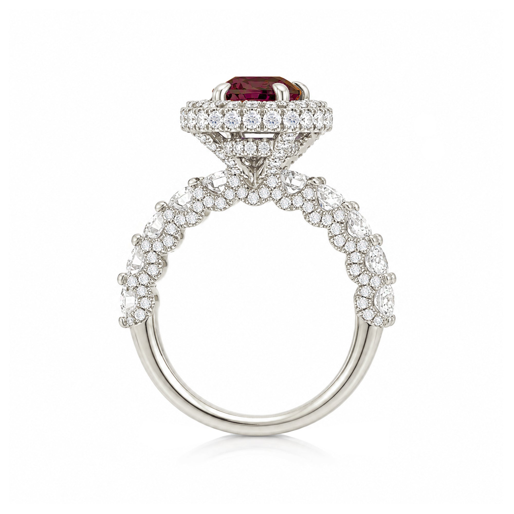 The Florence Pear Cut Ruby Ring