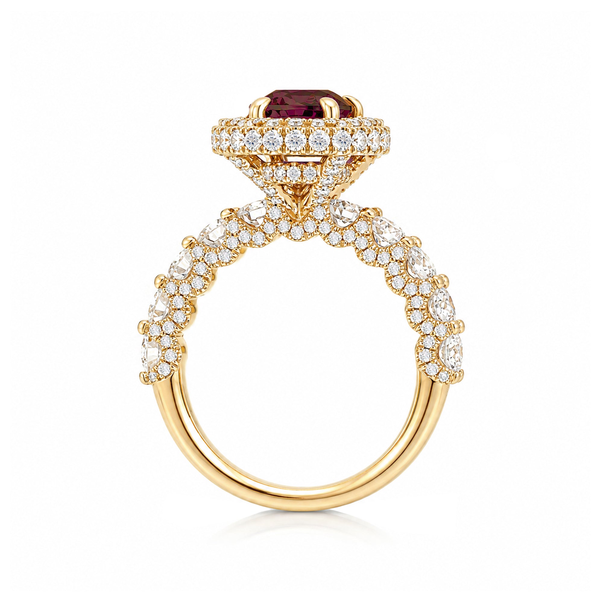 The Florence Pear Cut Ruby Ring