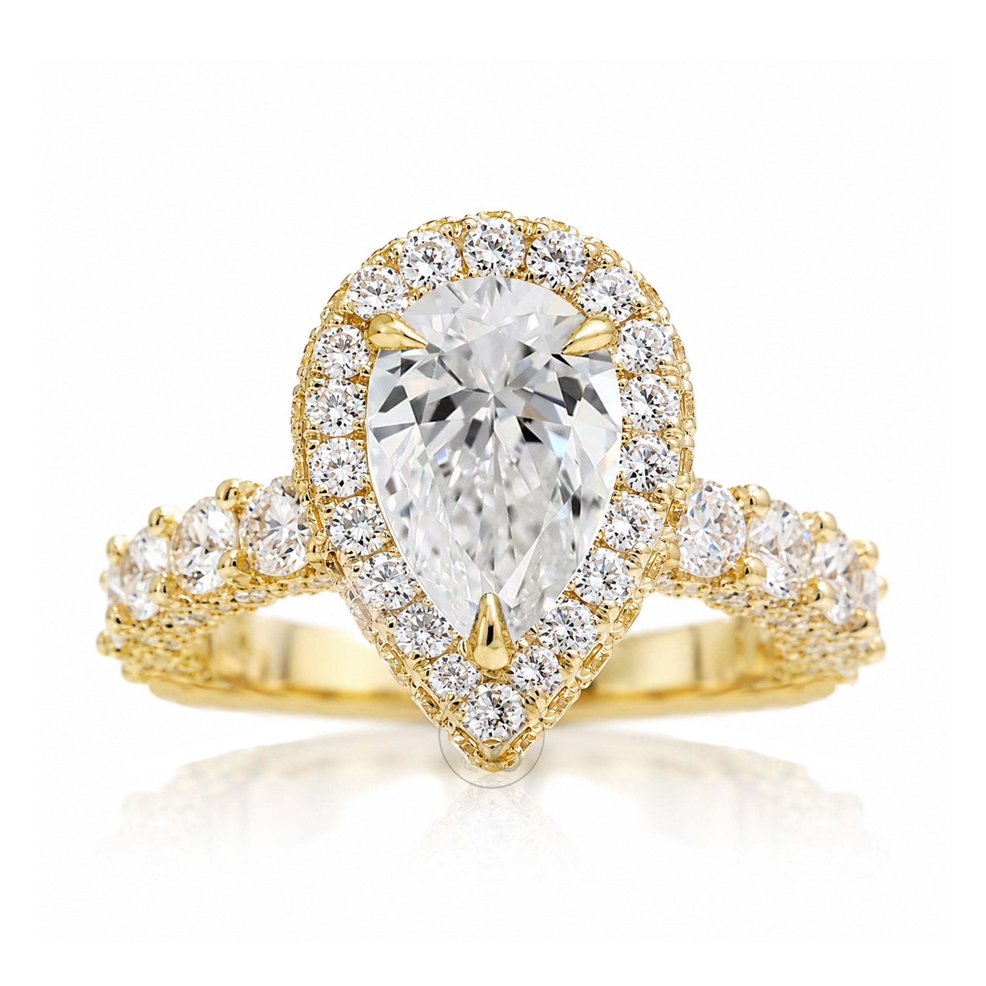 The Florence Pear Diamond Ring