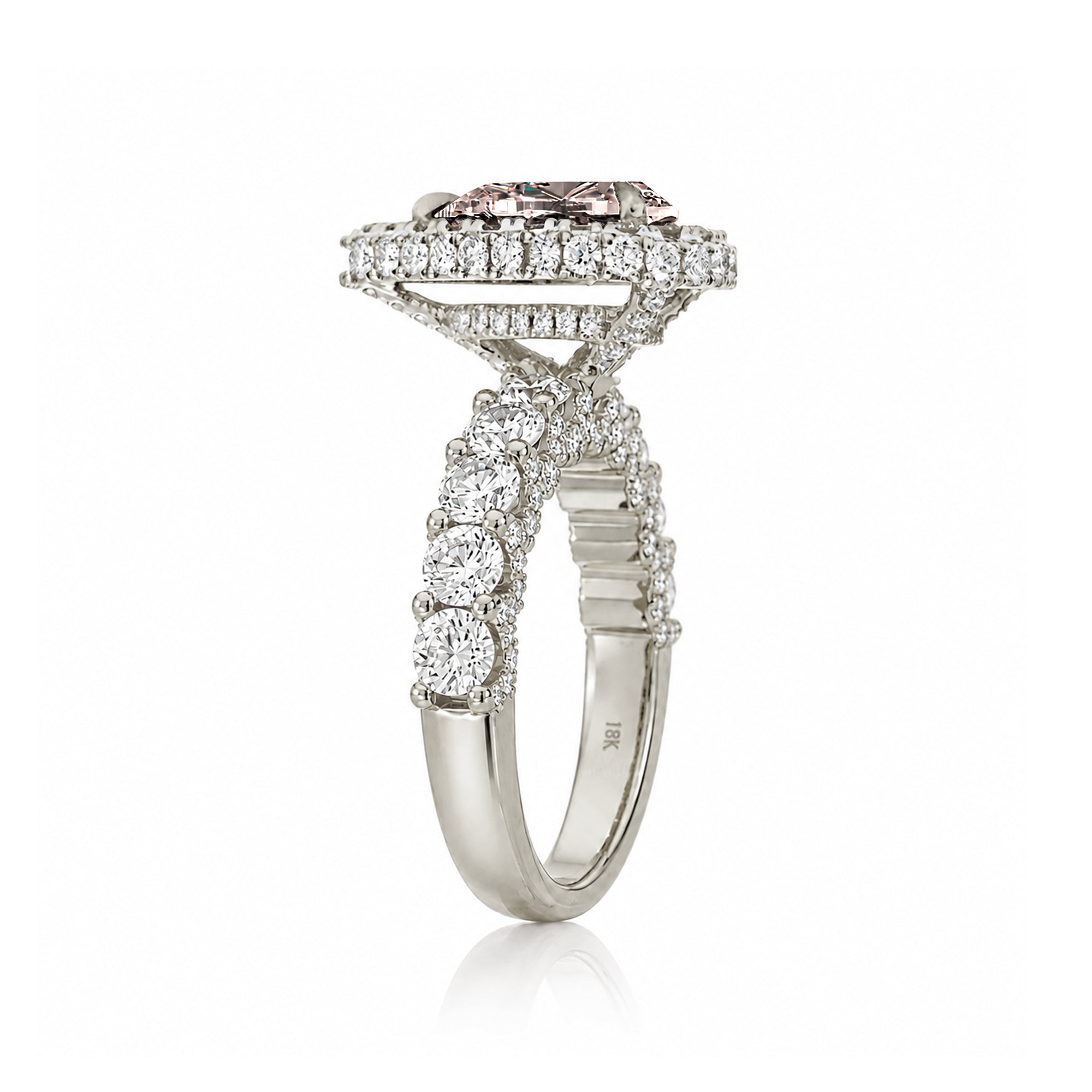The Florence Pear Morganite Ring