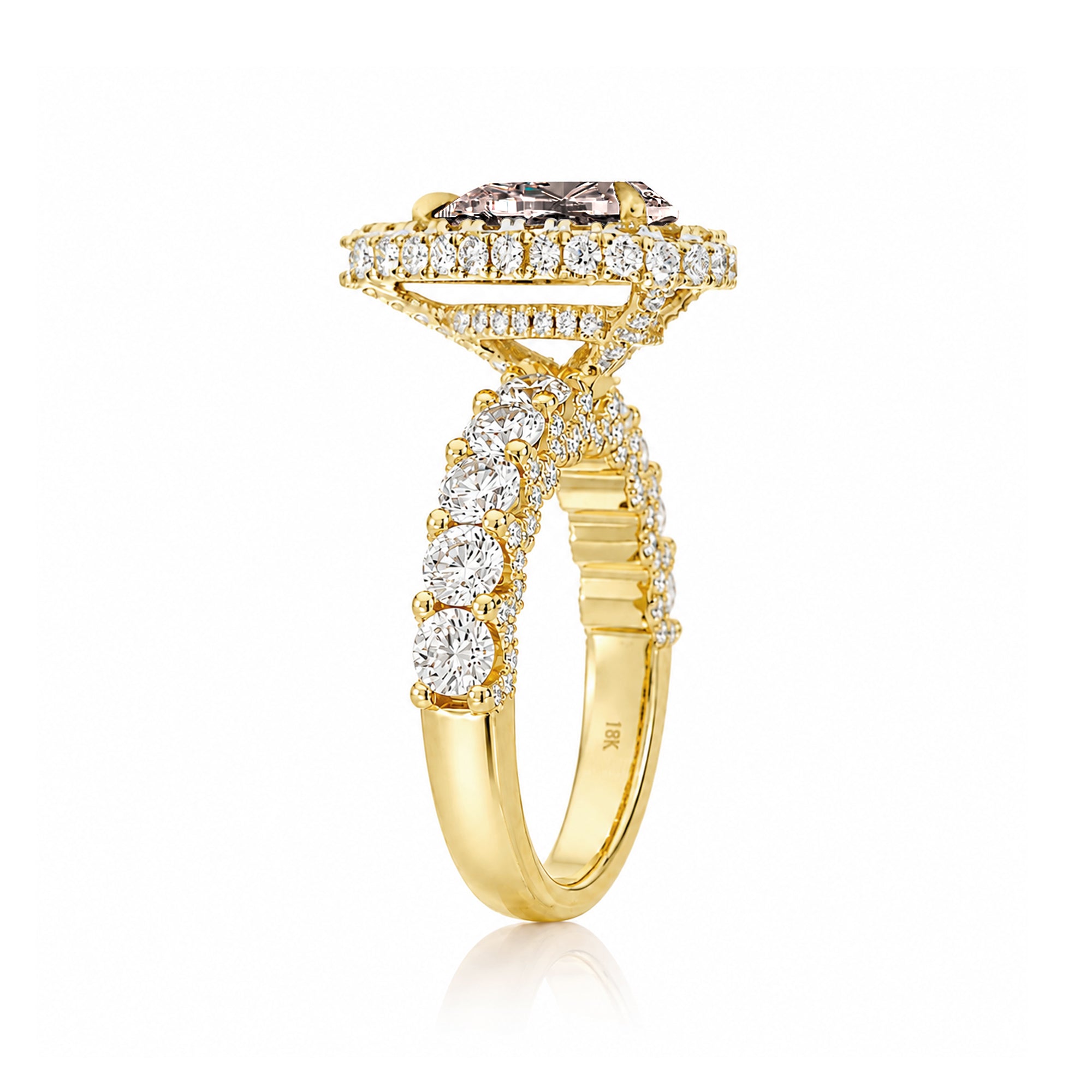 The Florence Pear Morganite Ring