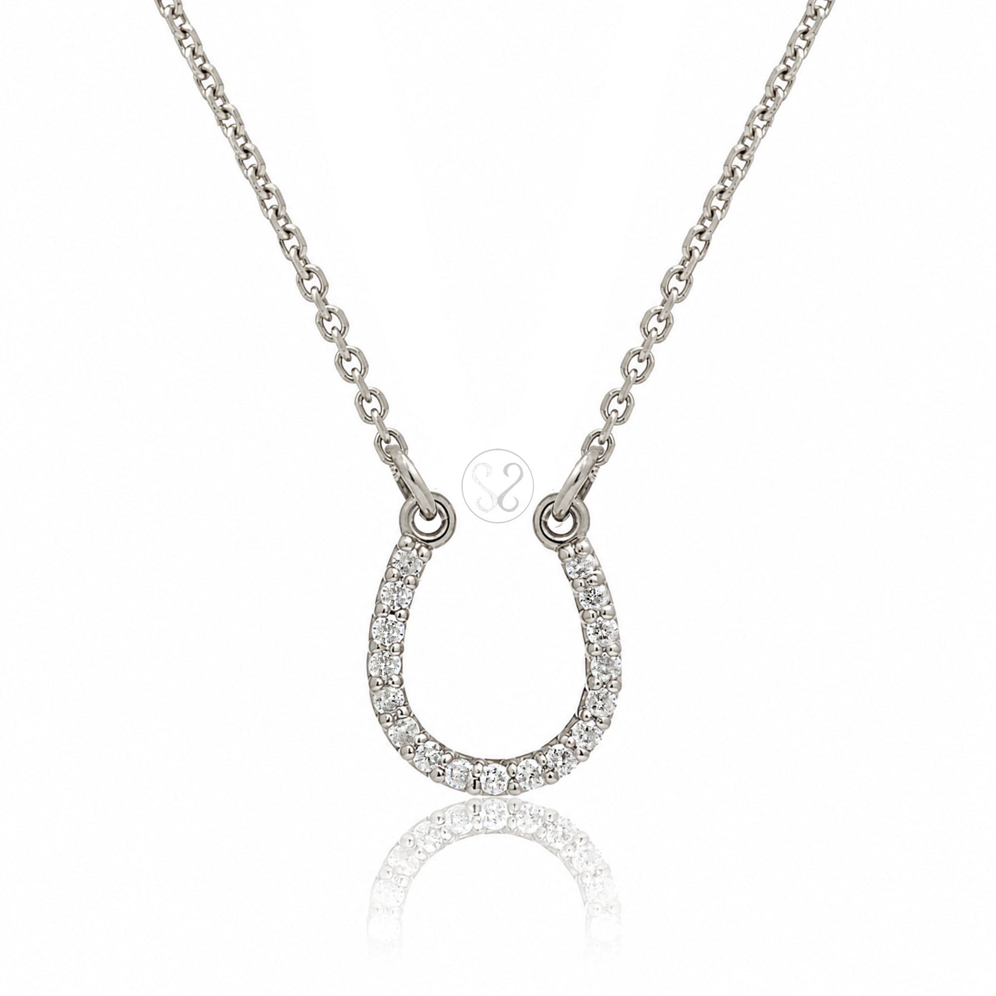 The Diamond Horseshoe Pendant/Necklace