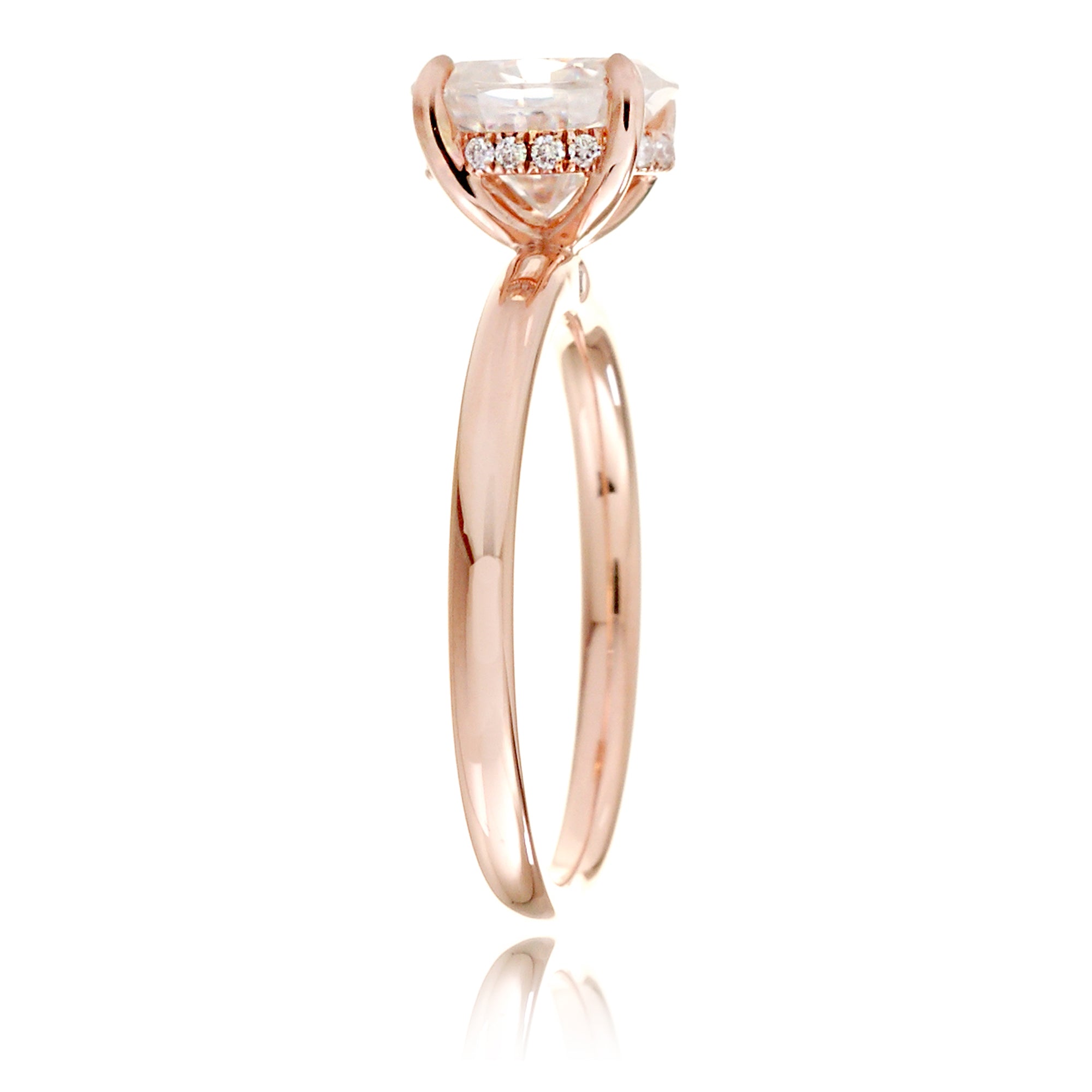 The Lucy Princess Cut Moissanite Ring