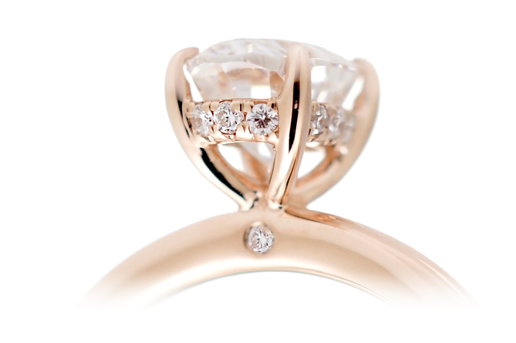The Lucy Pear Cut Moissanite Ring