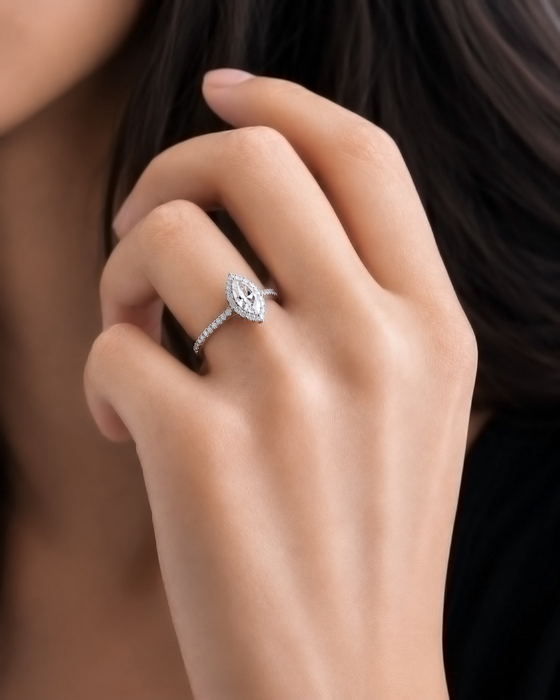 The Haley Marquise Diamond Ring