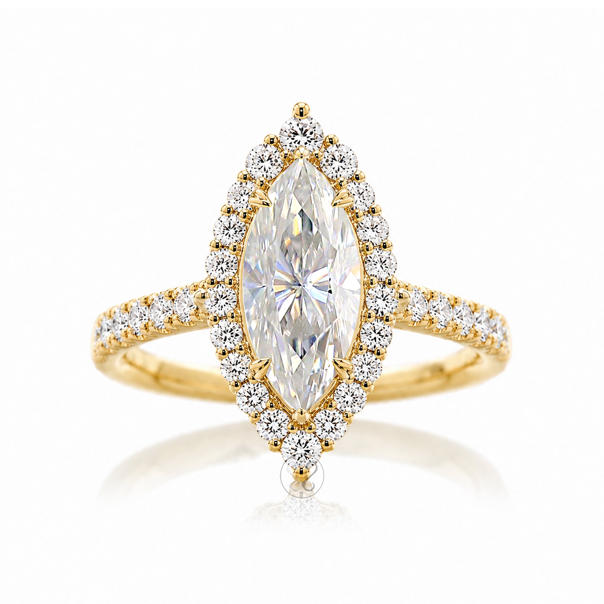 The Haley Marquise Cut Moissanite Ring