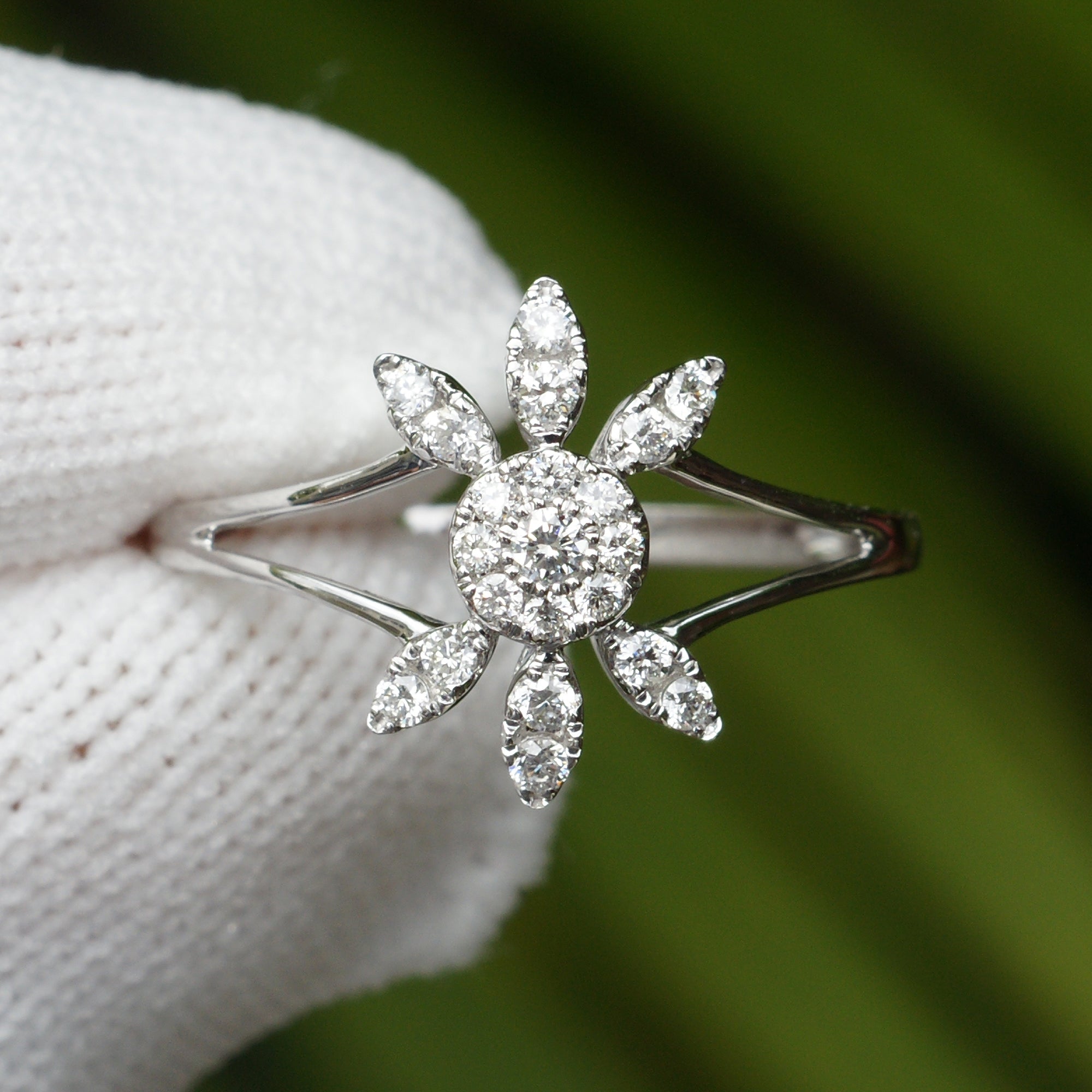 The Marquise Double Bloom Diamond Ring