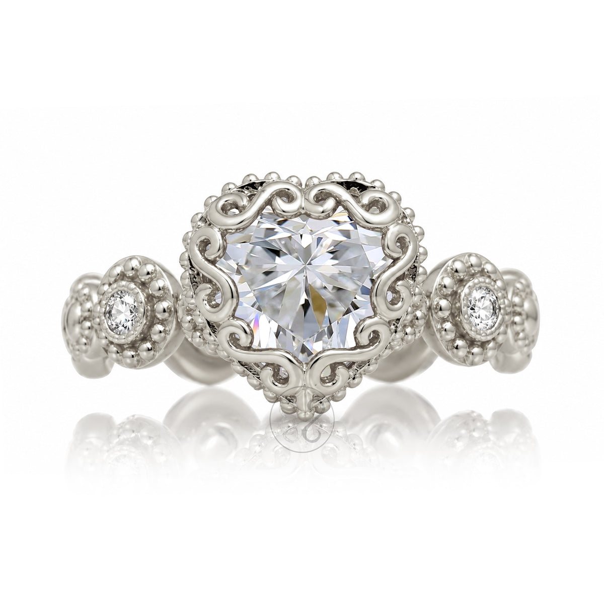 The Nilda Heart Diamond Ring
