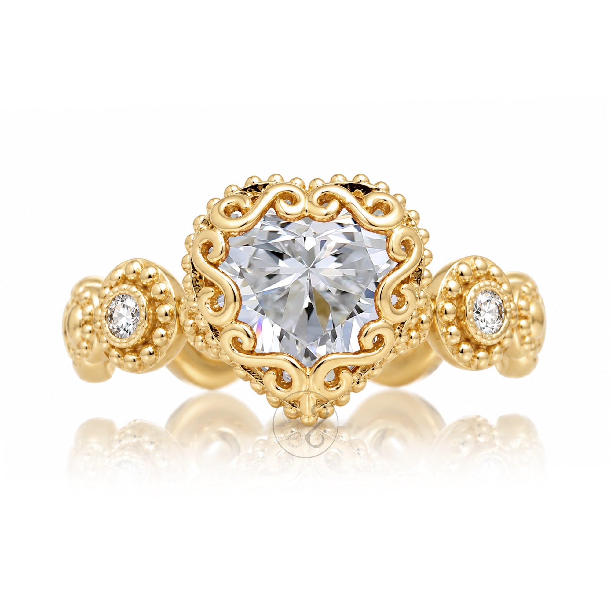 The Nilda Heart Diamond Ring