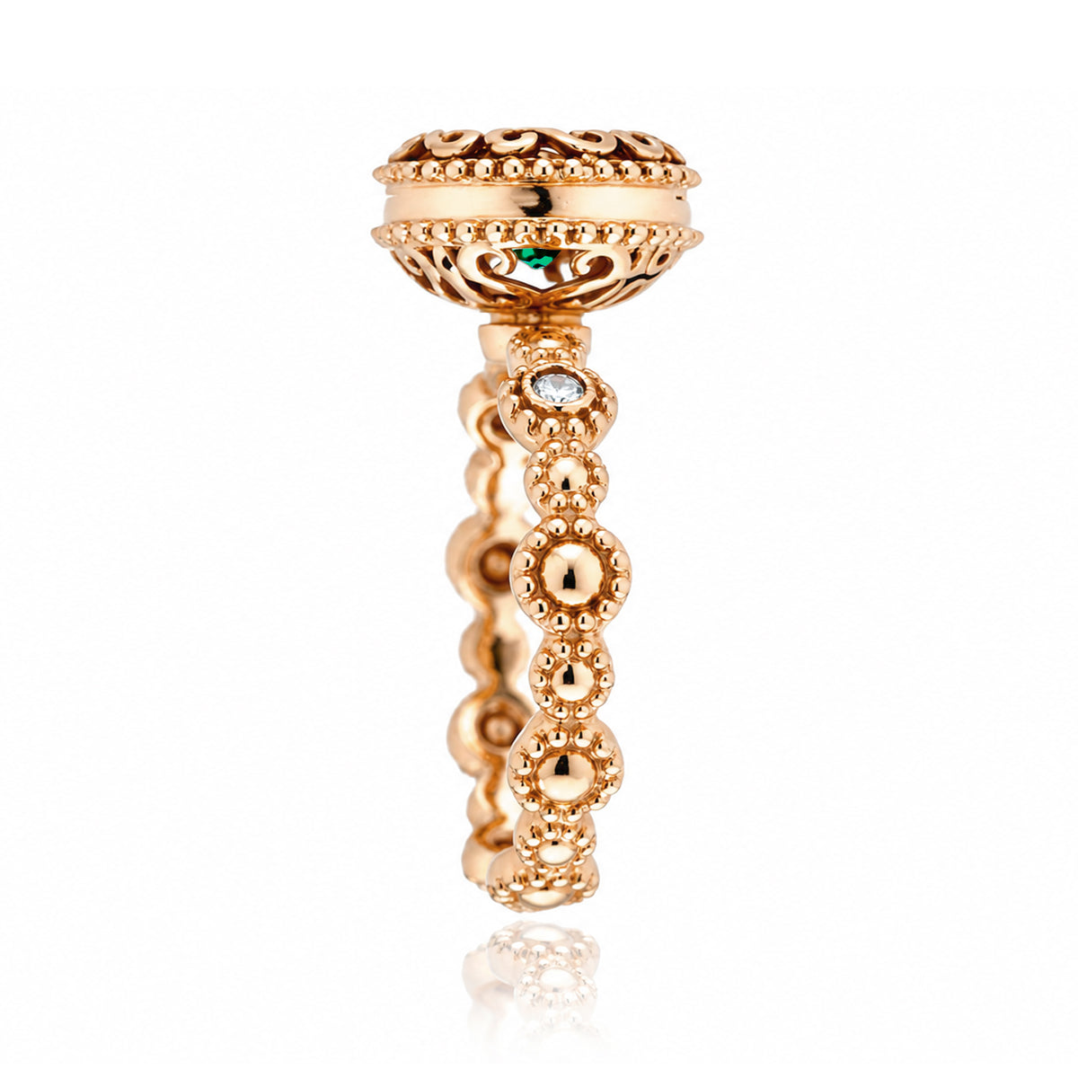 The Nilda Oval Emerald Ring