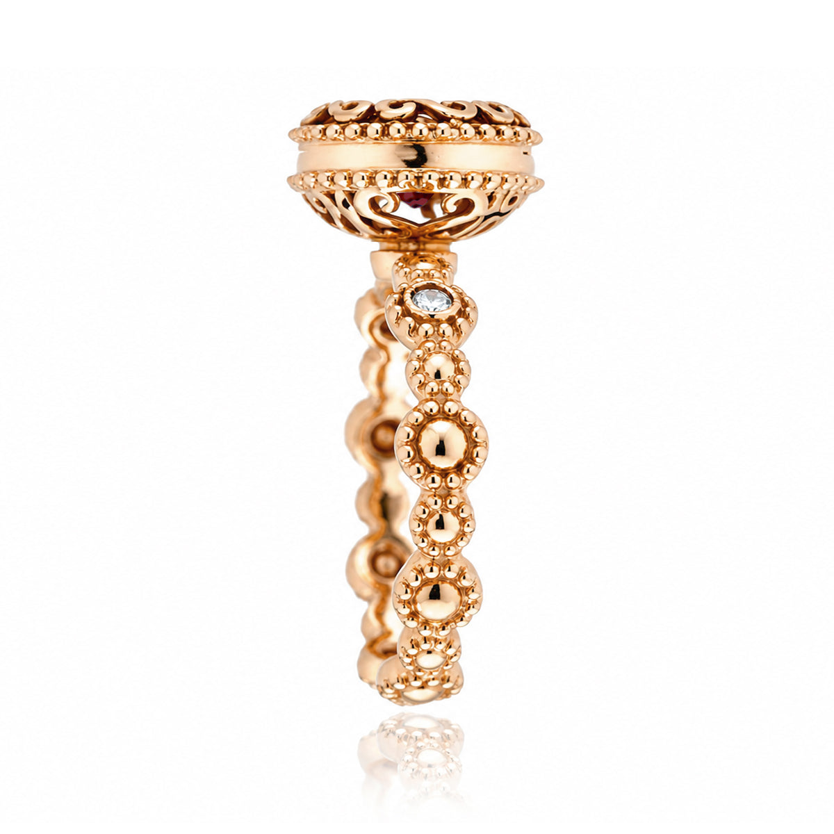 The Nilda Oval Ruby Ring