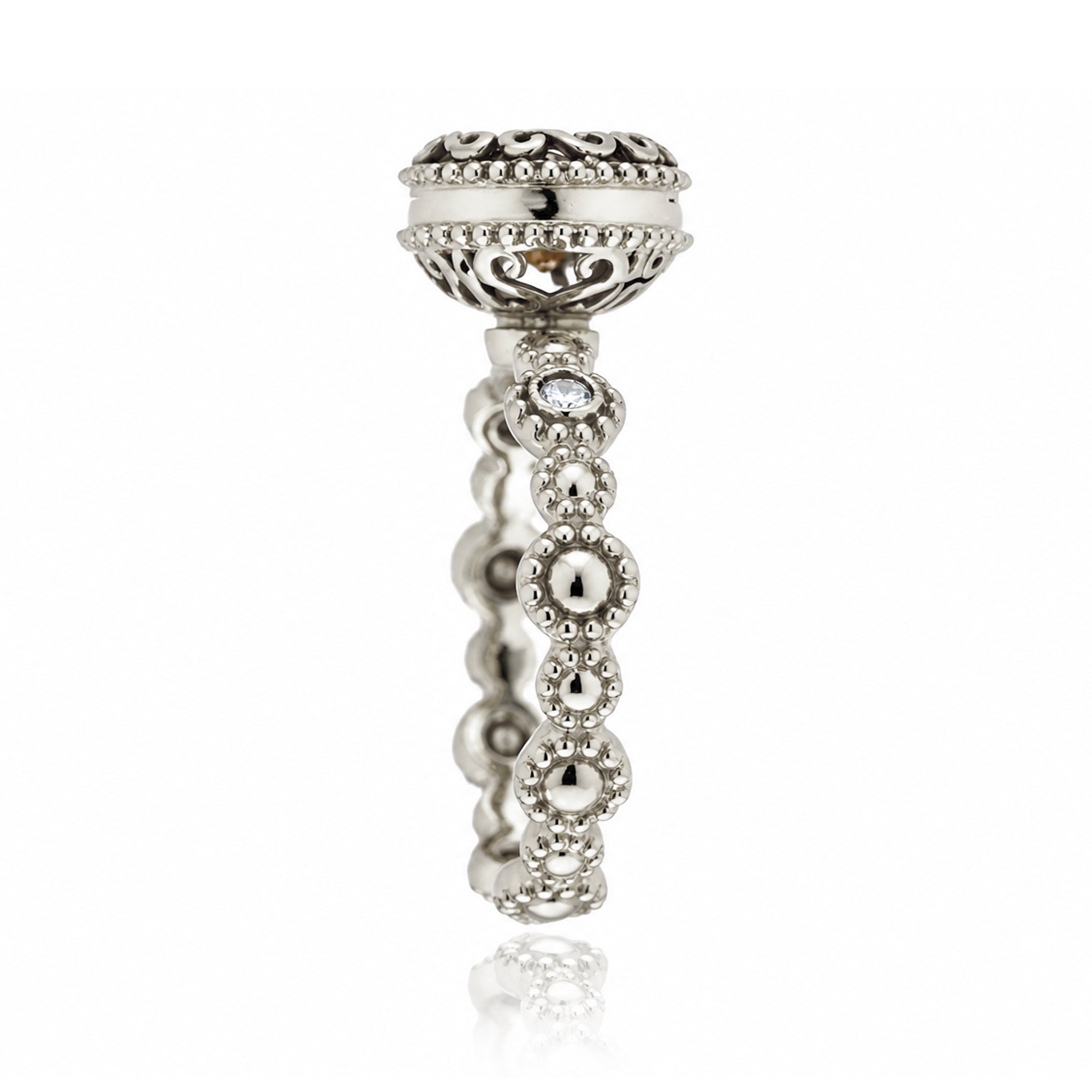 The Nilda Round Morganite Ring