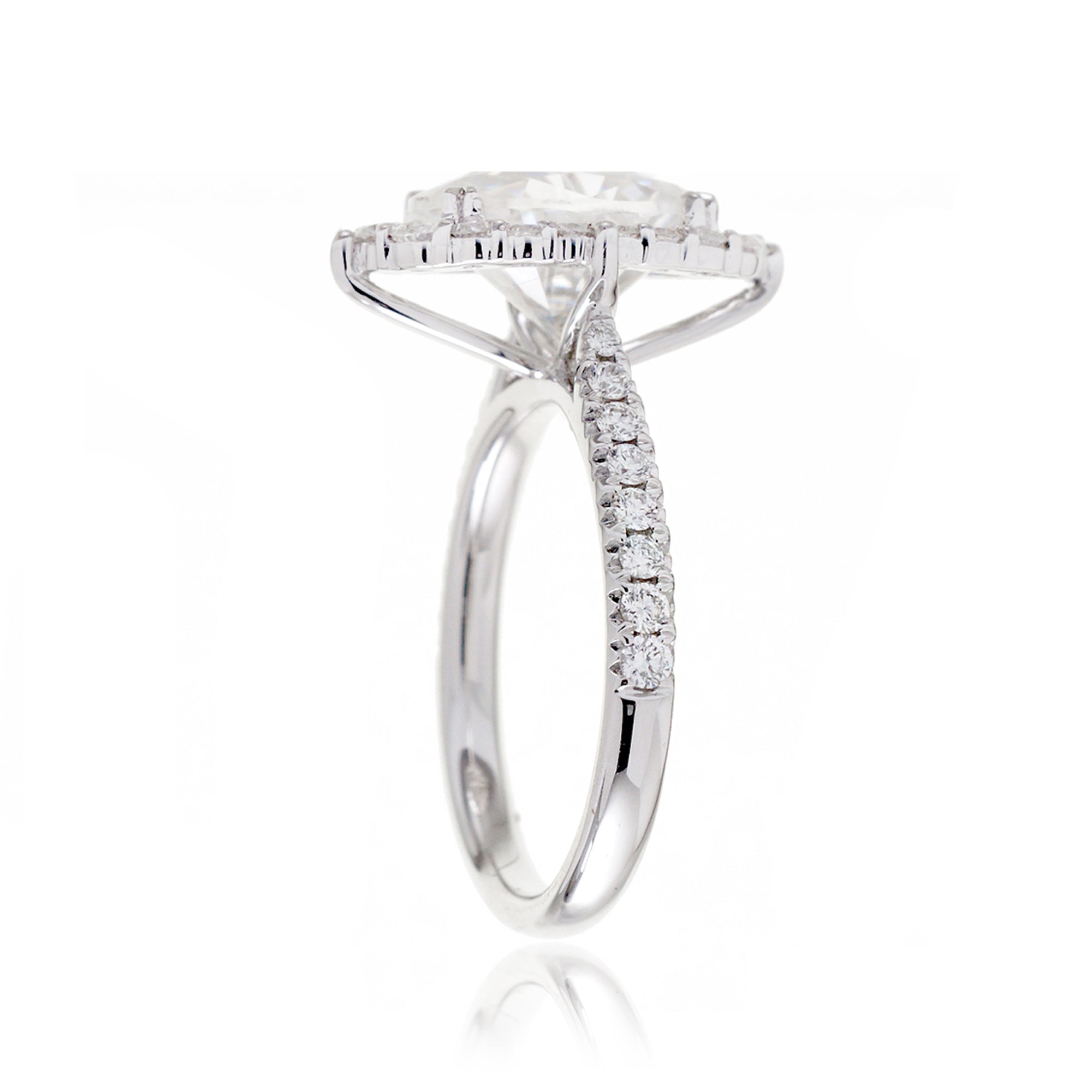 The Haley Oval Moissanite Ring
