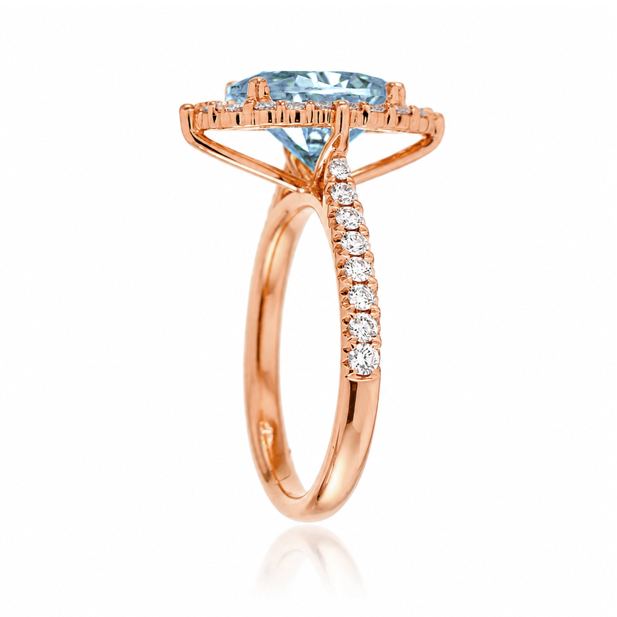 The Haley Marquise Cut Aquamarine Ring