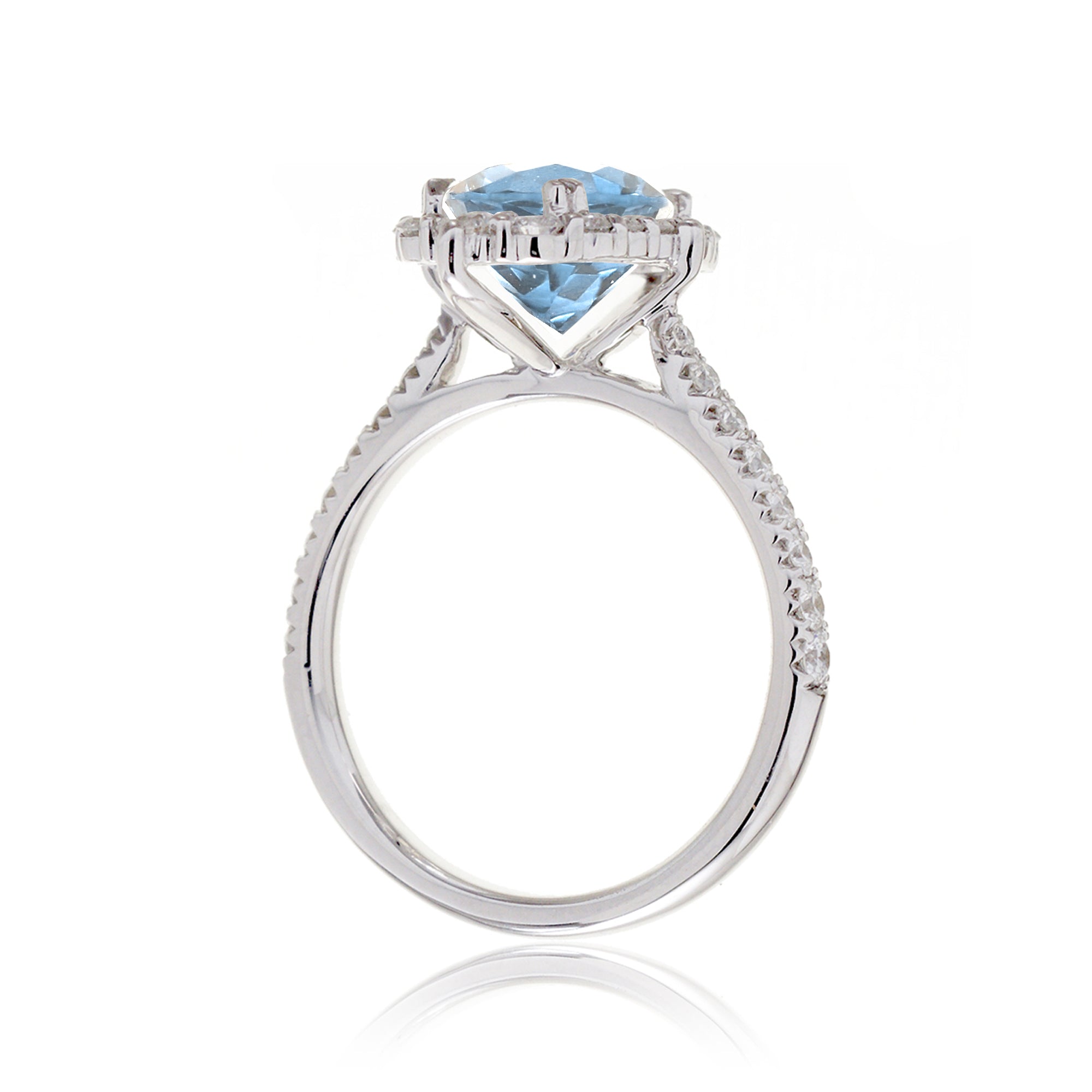 The Haley Oval Cut Aquamarine Ring