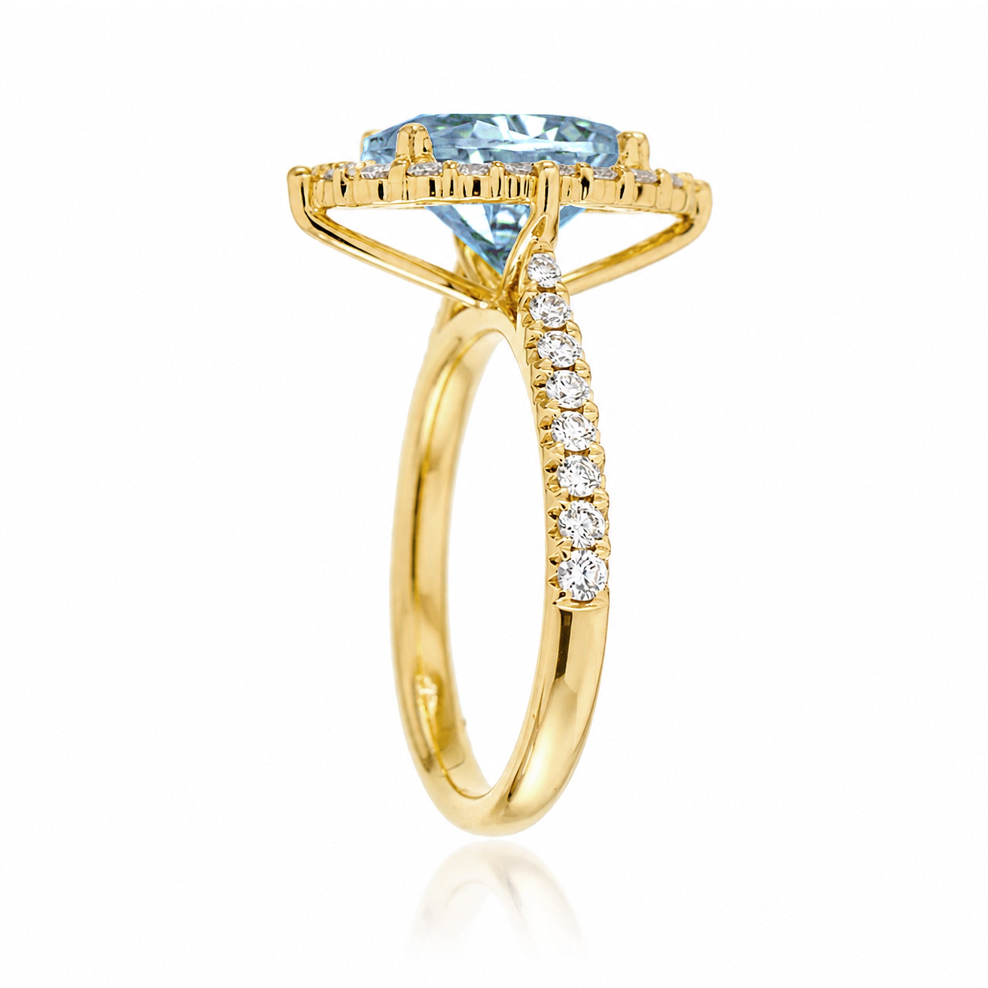 The Haley Marquise Cut Aquamarine Ring