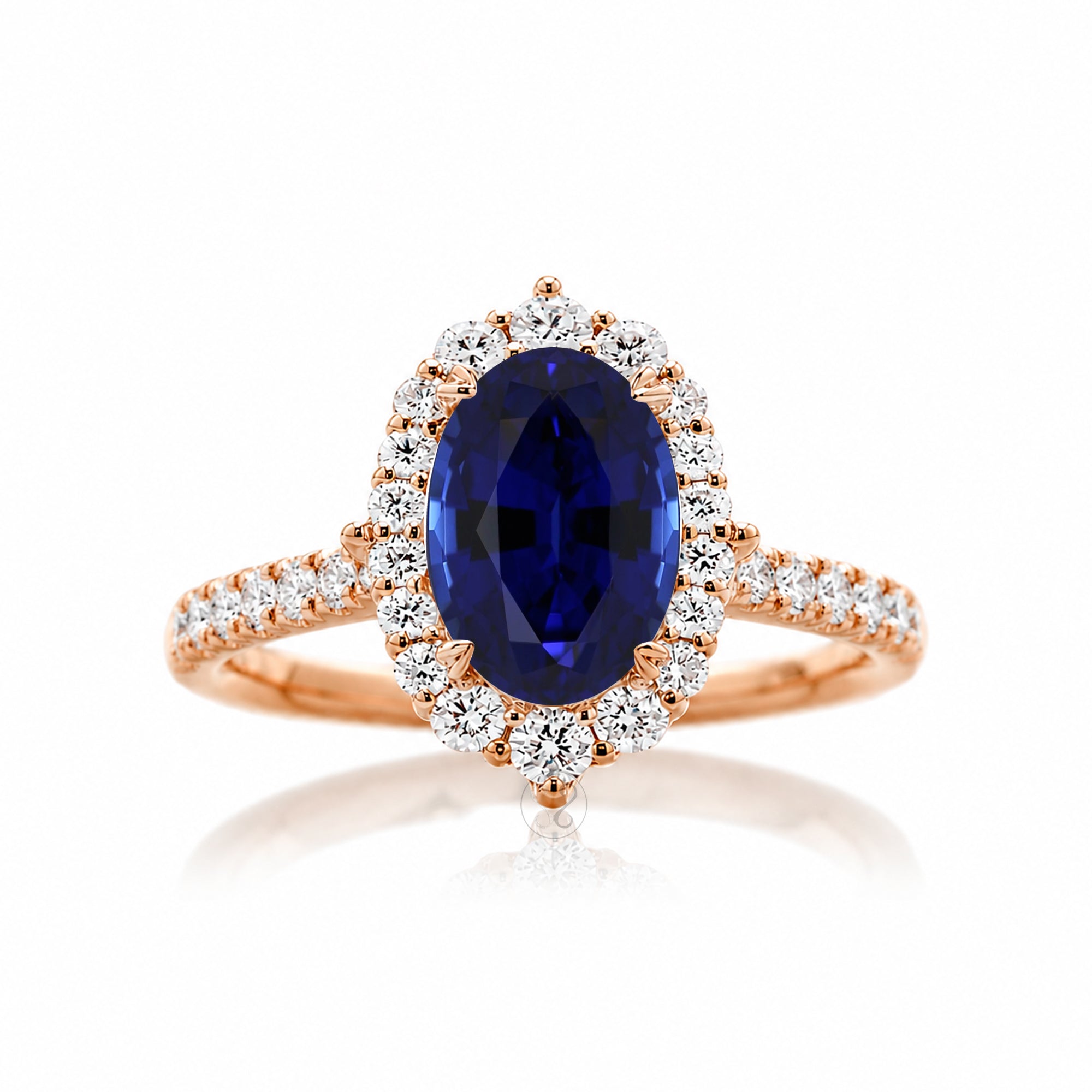 The Haley Oval Cut Sapphire Ring