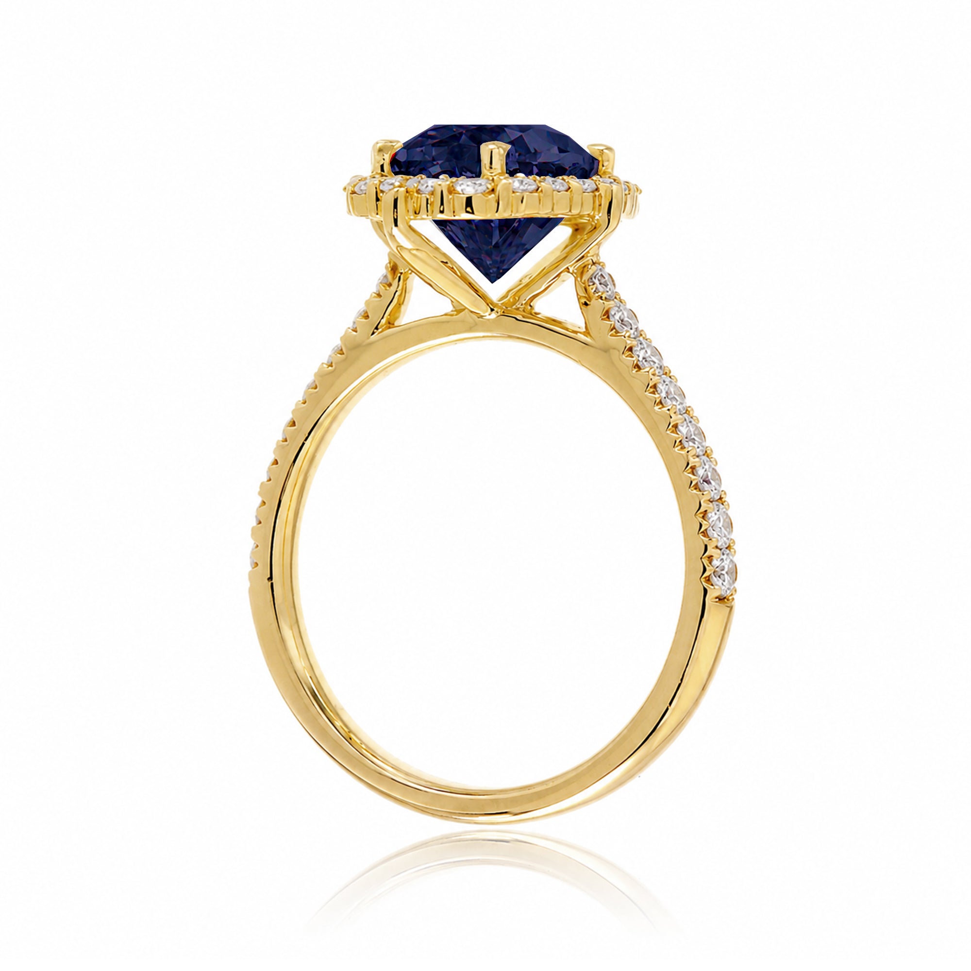 The Haley Marquise Cut Blue Sapphire Ring
