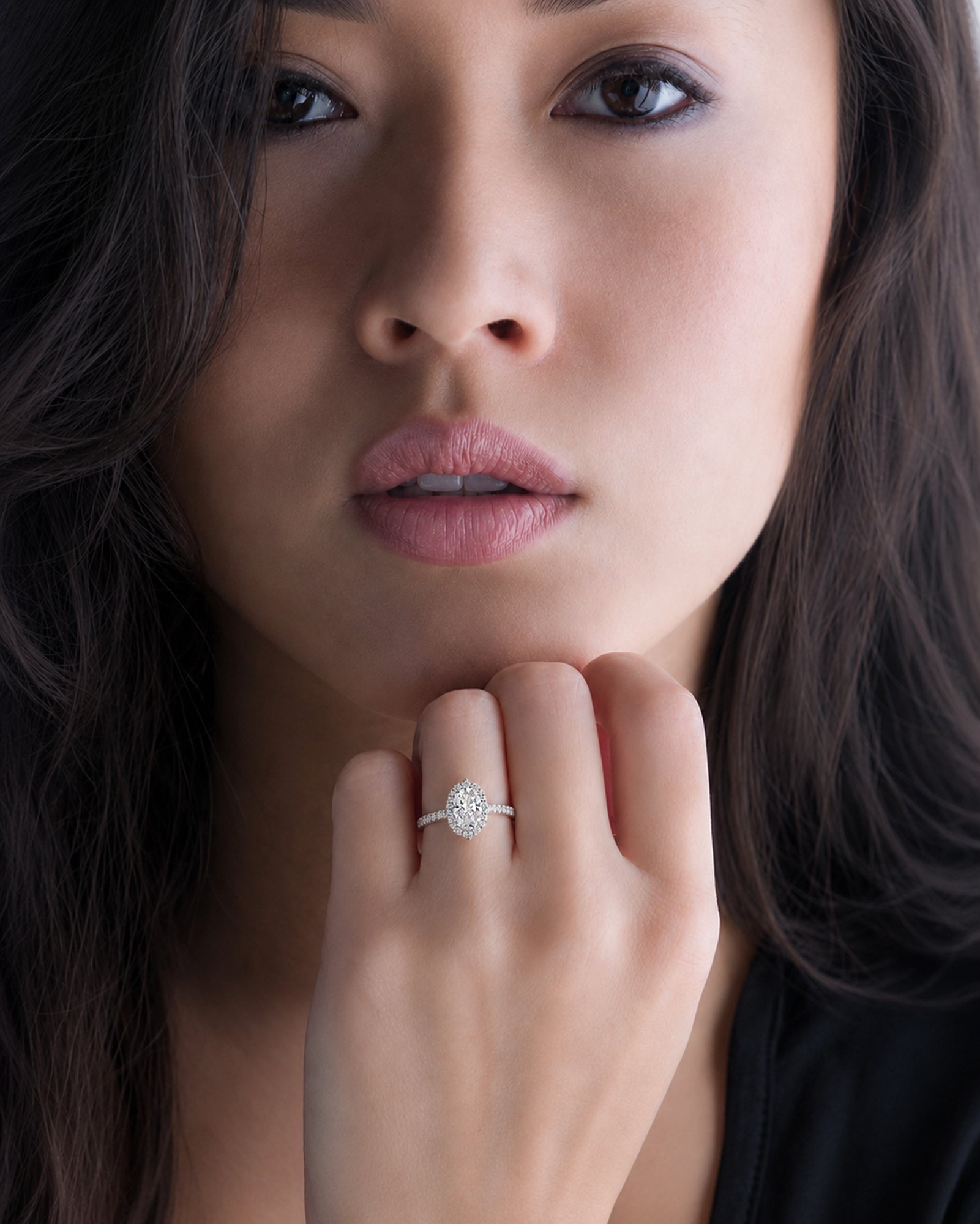 The Haley Oval Diamond Ring