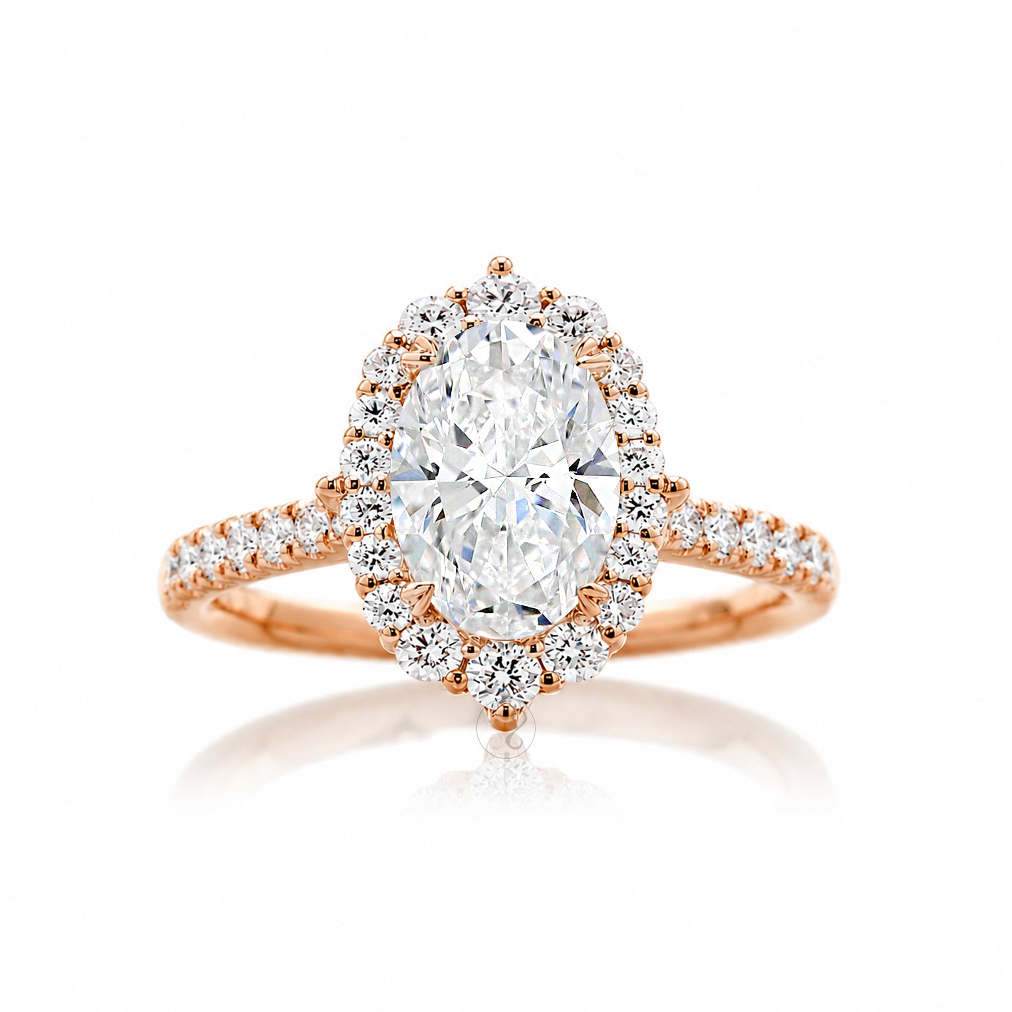 The Haley Oval Diamond Ring