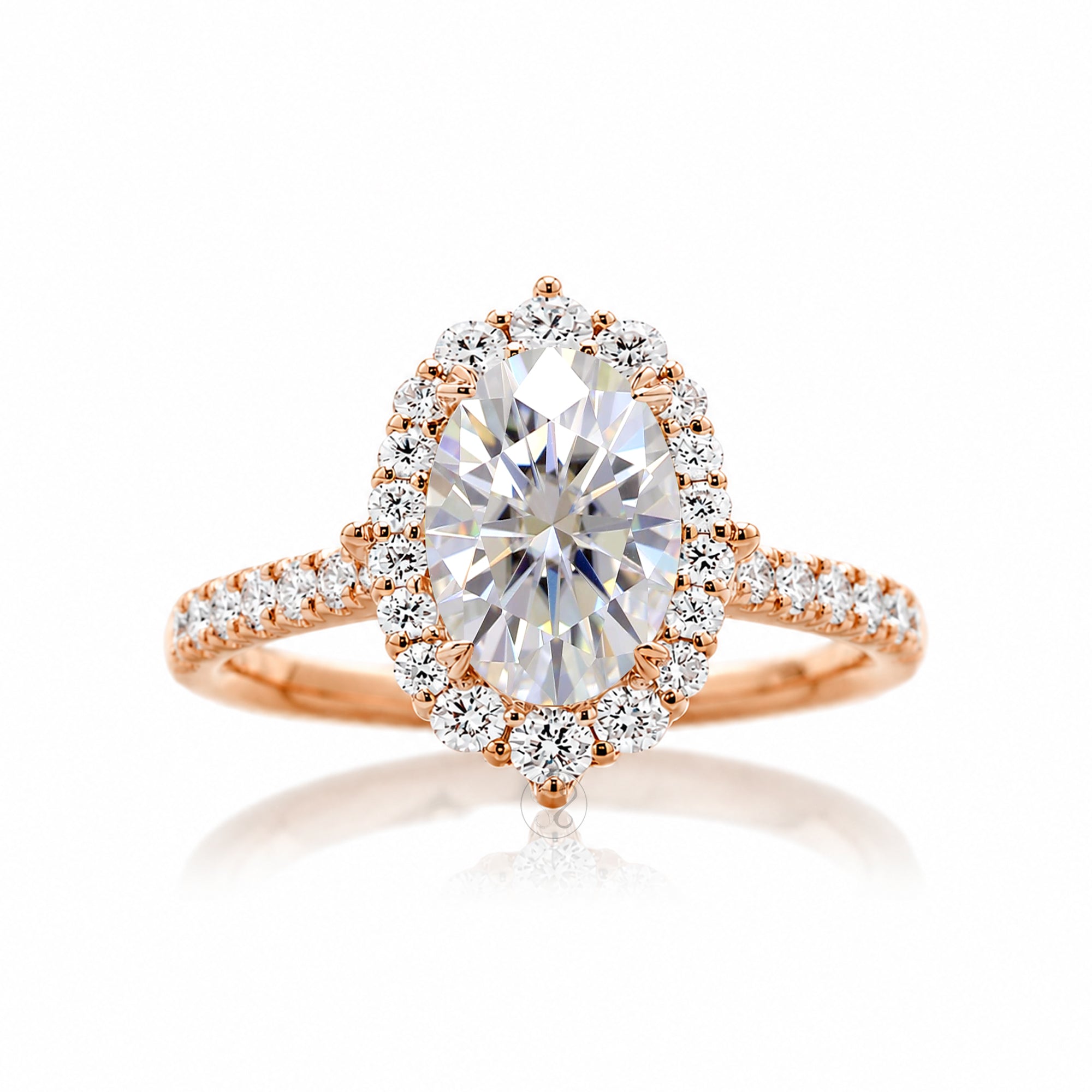 The Haley Oval Moissanite Ring