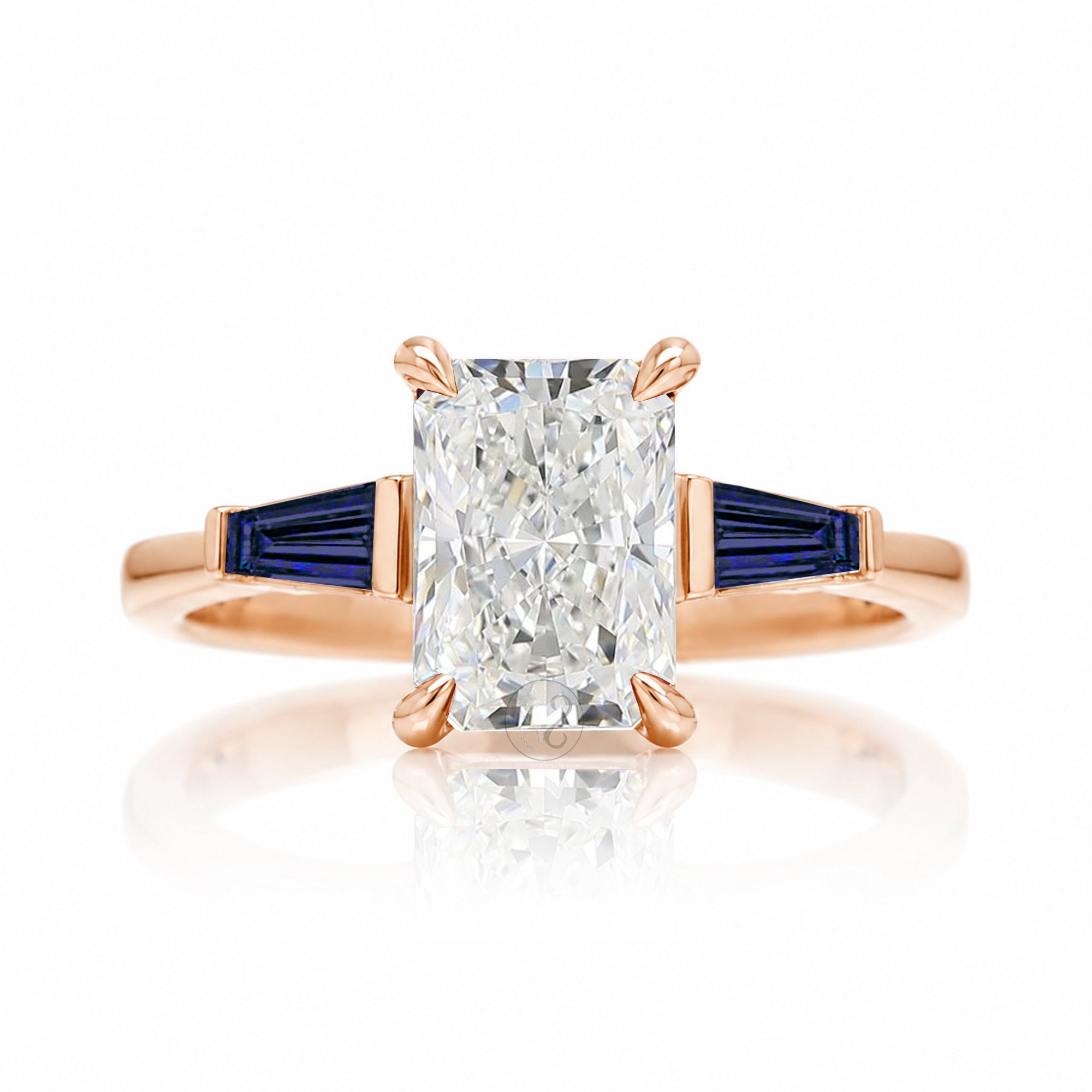 The Alice Radiant Cut Diamond Ring (Lab Grown)