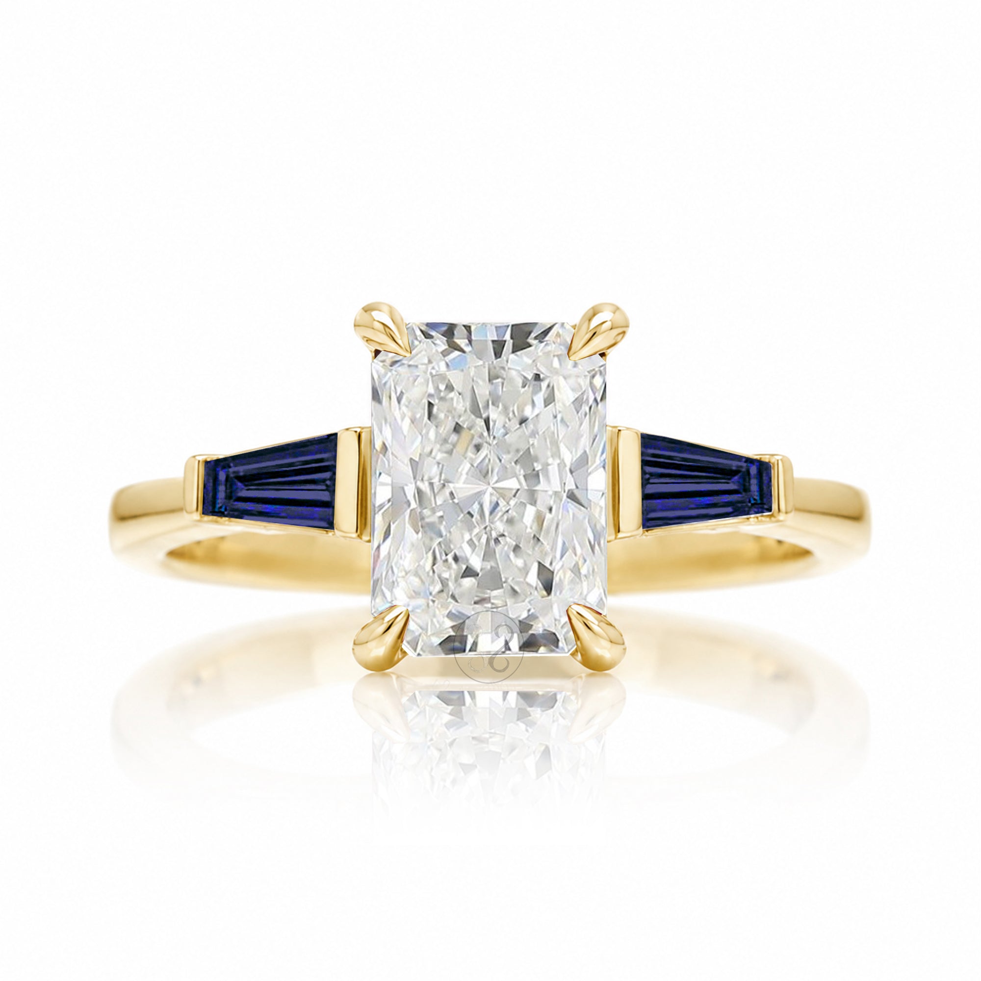 The Alice Radiant Cut Diamond Ring (Lab Grown)