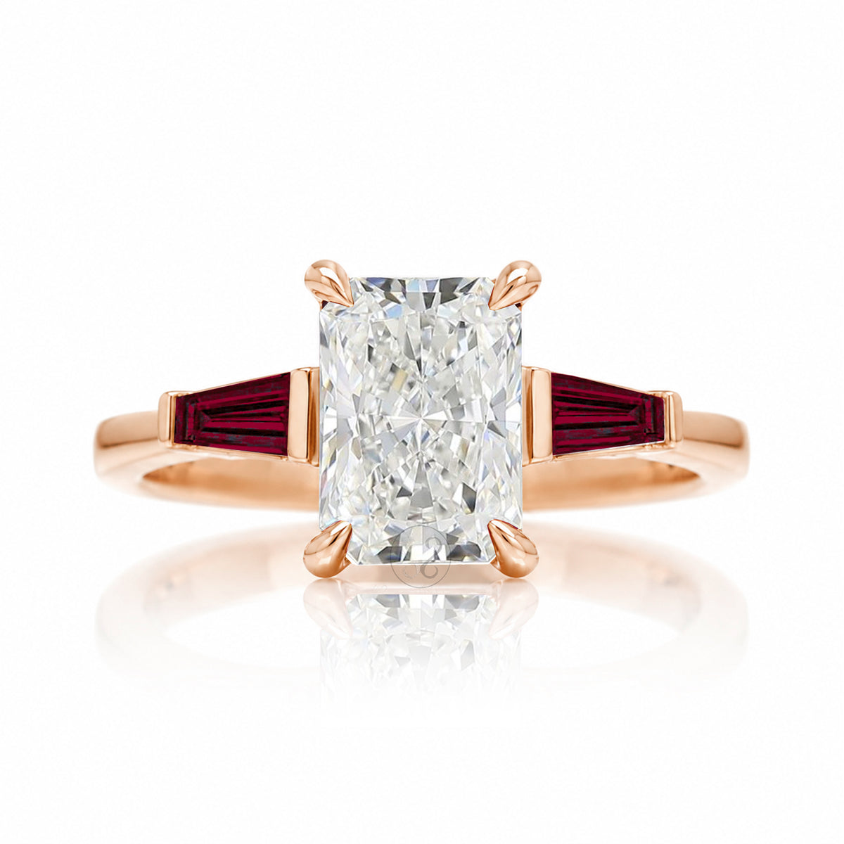 The Alice Radiant Cut Diamond Ring (Lab Grown)