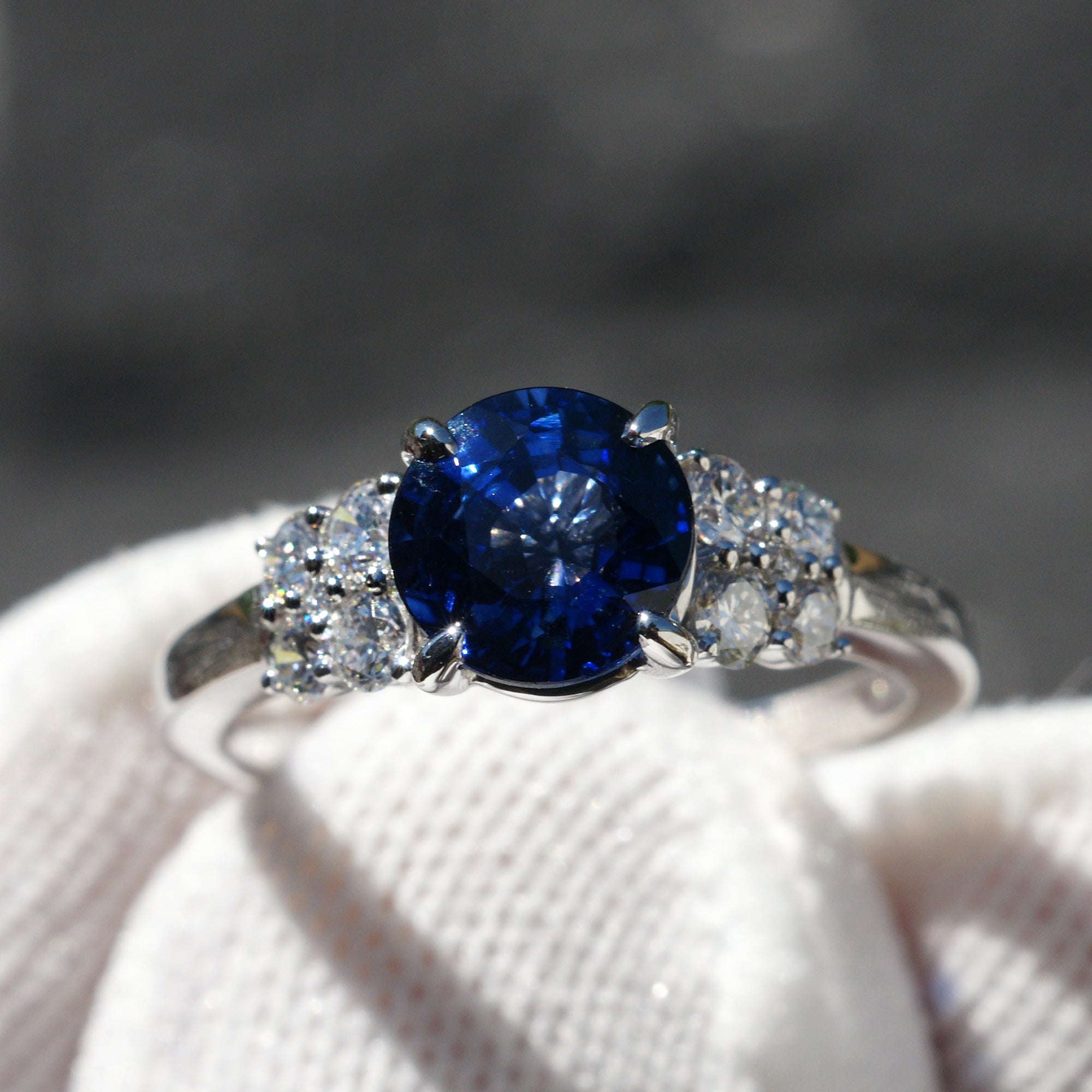 Harmonie Hexagon Deep Blue Sapphire Ring | Jewelry, Best engagement rings, Ring  designs
