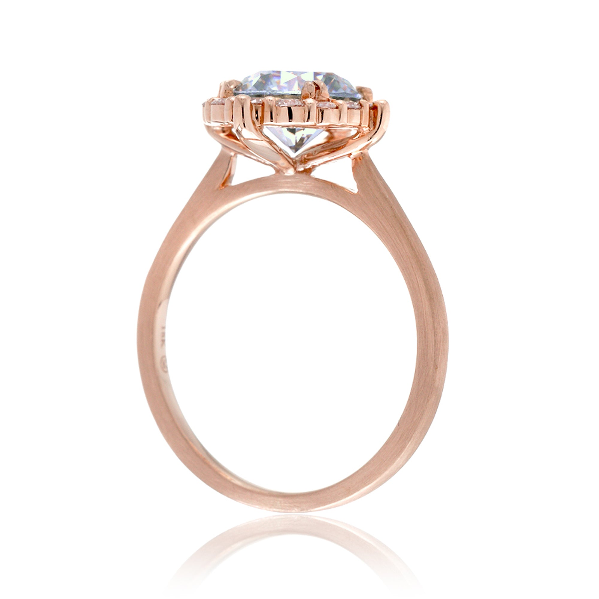 The Haley Round Brilliant Cut Diamond Ring