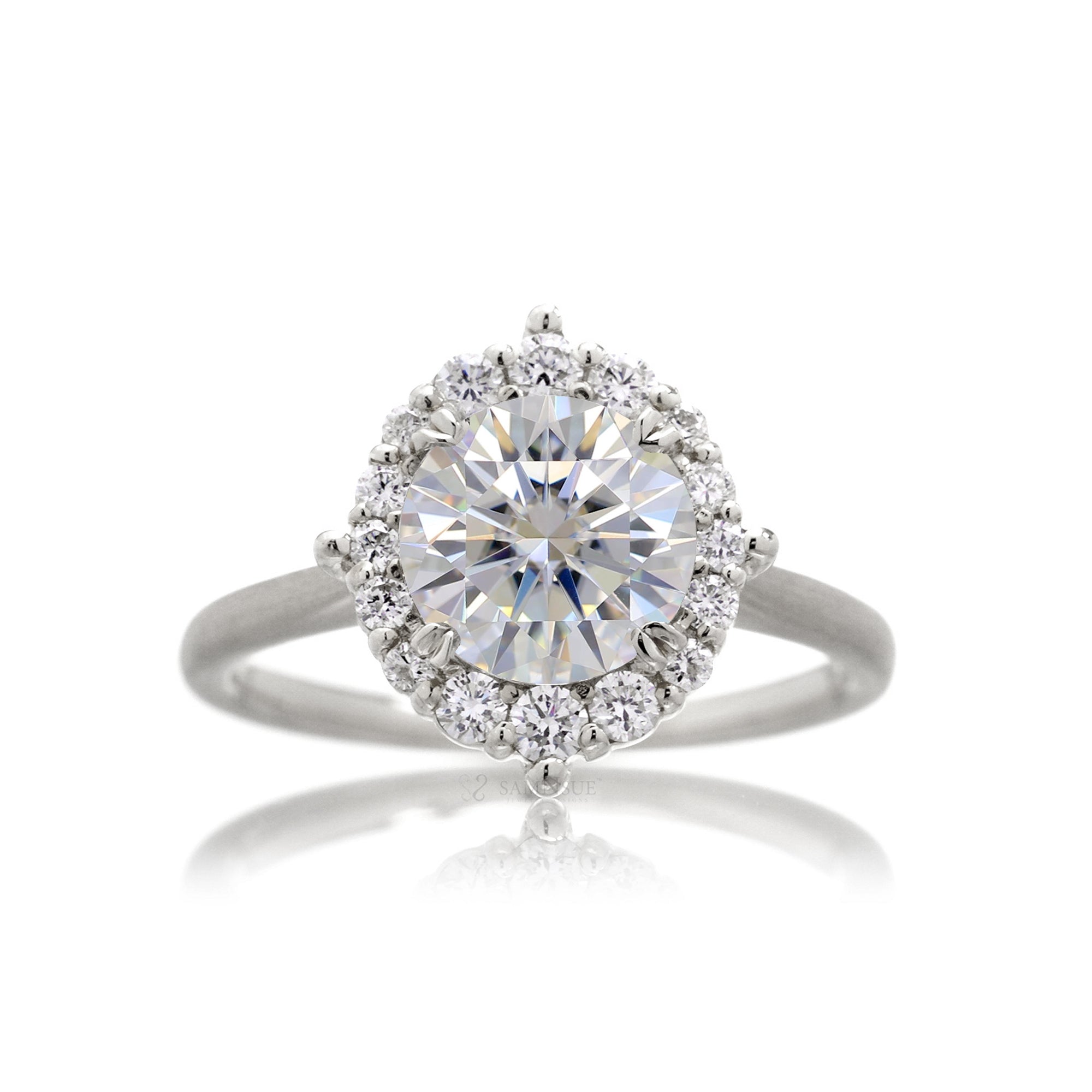 The Haley Round Brilliant Cut Diamond Ring