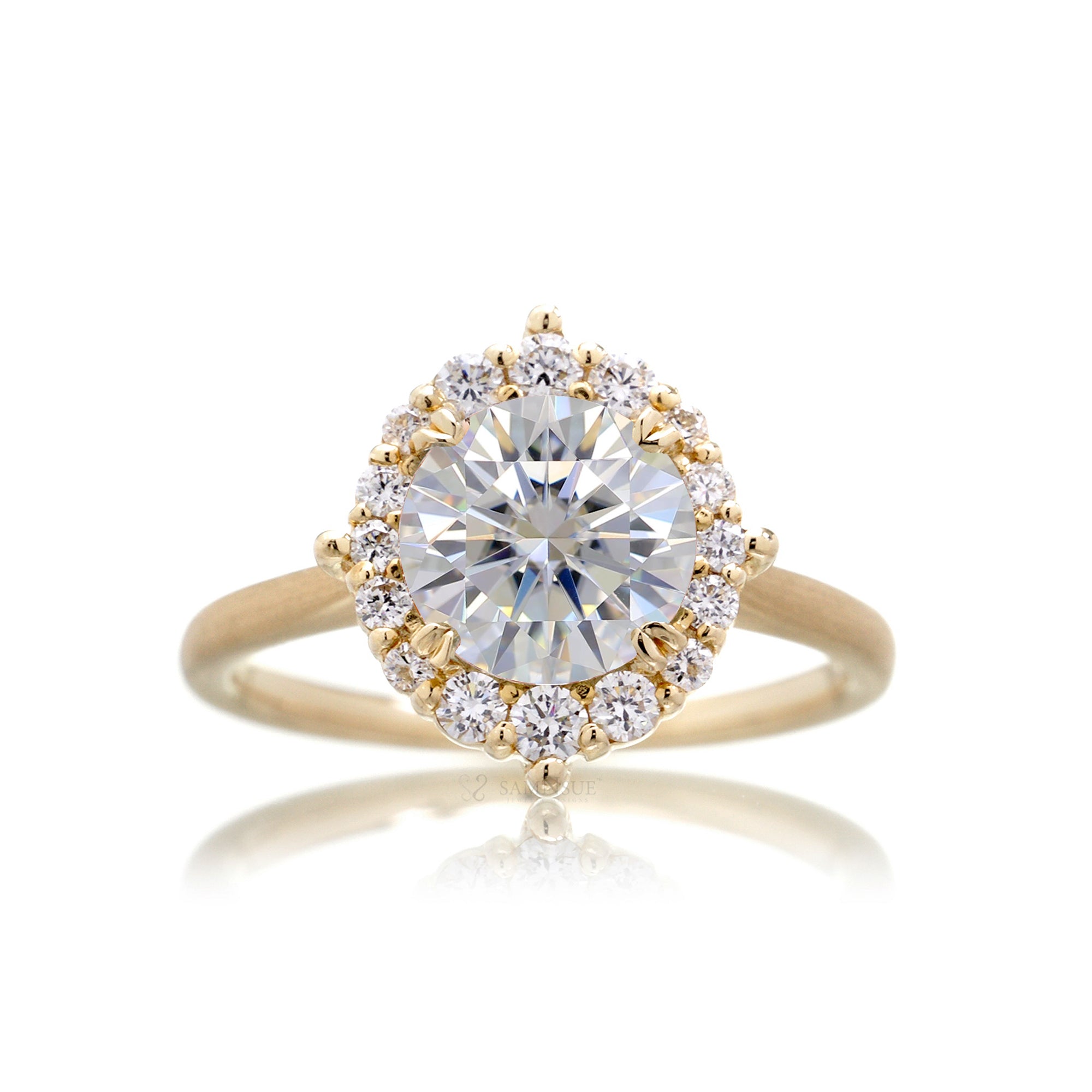 The Haley Round Brilliant Cut Diamond Ring