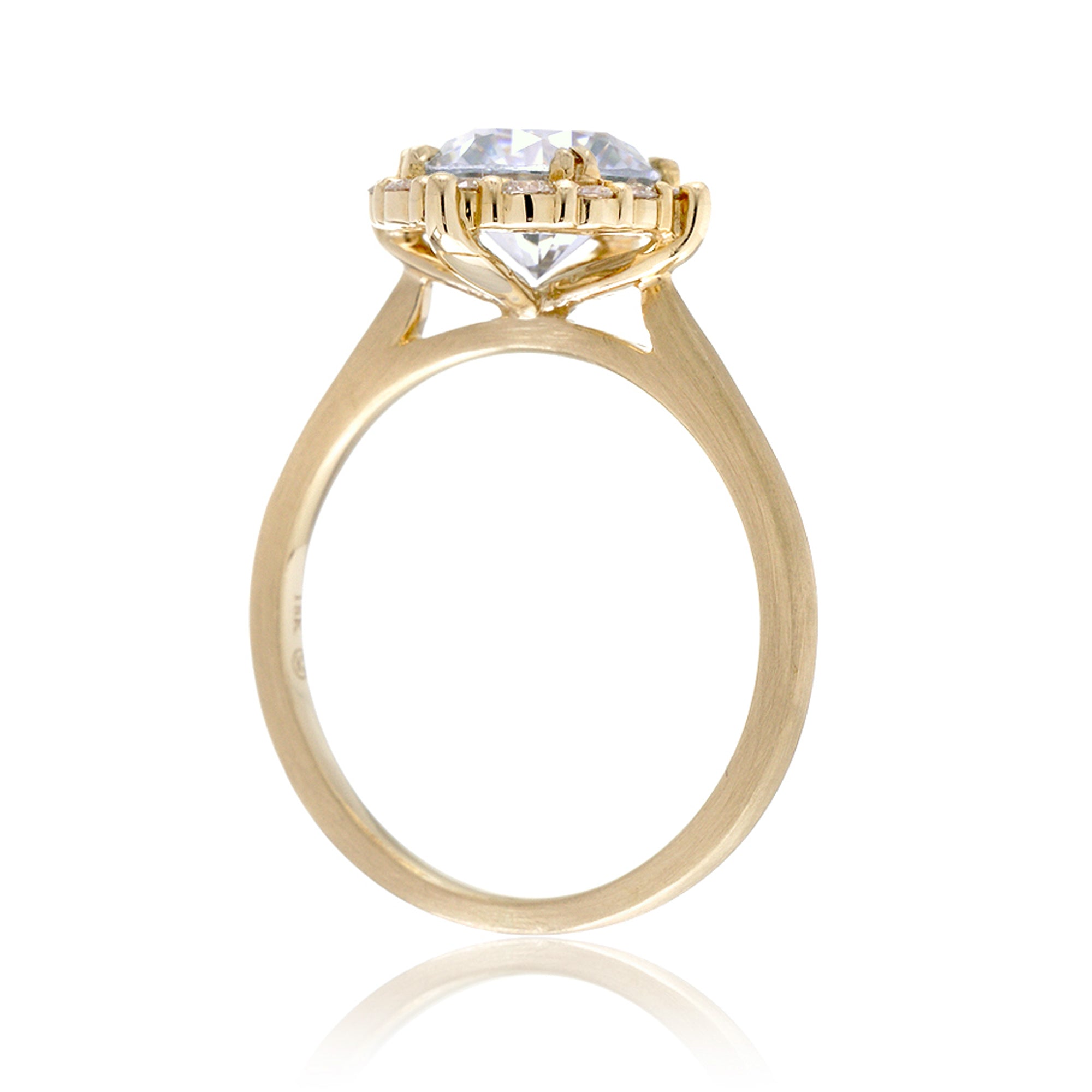 The Haley Round Moissanite Ring